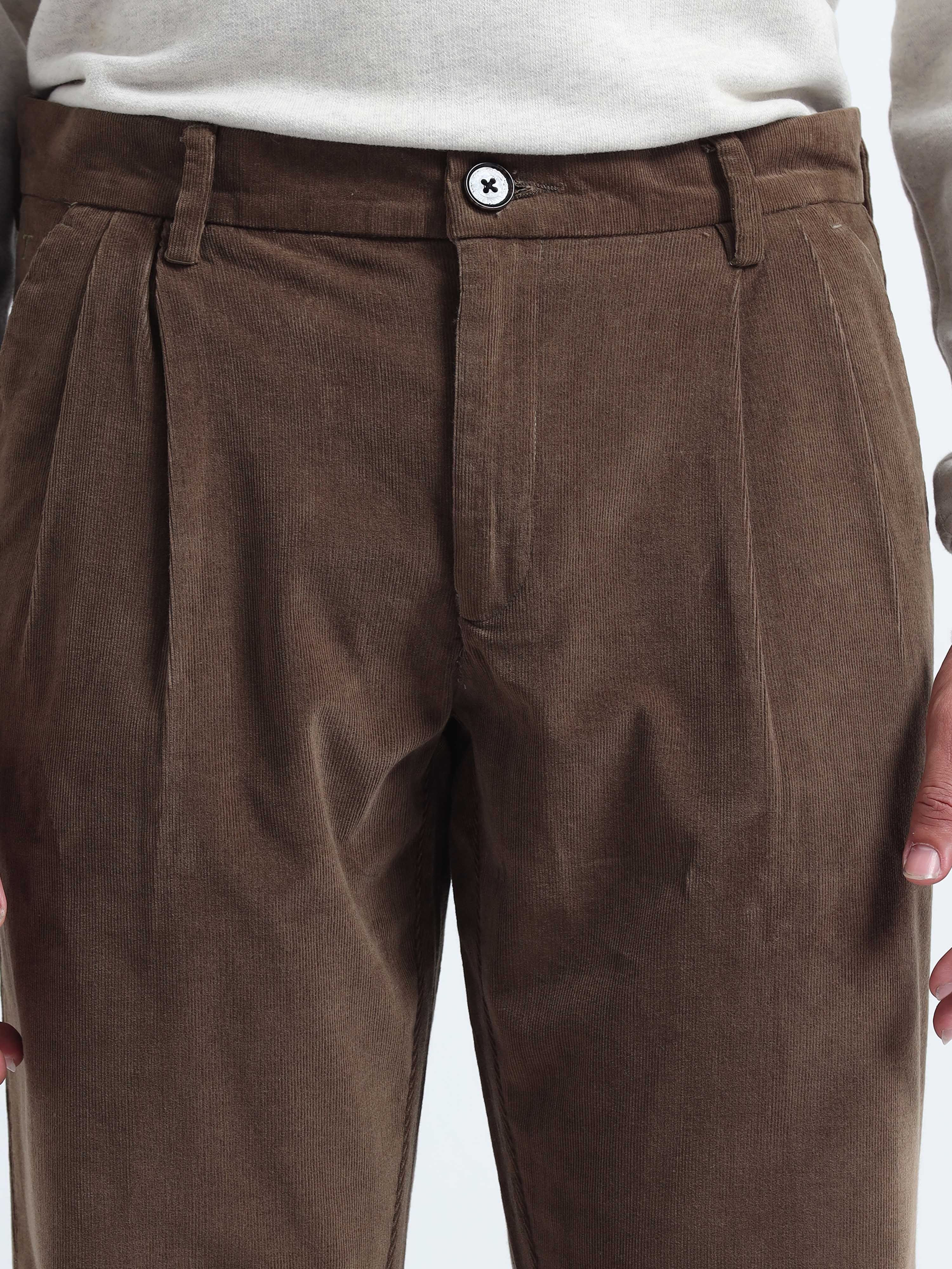 Oak Olive Corduroy Pants for Men