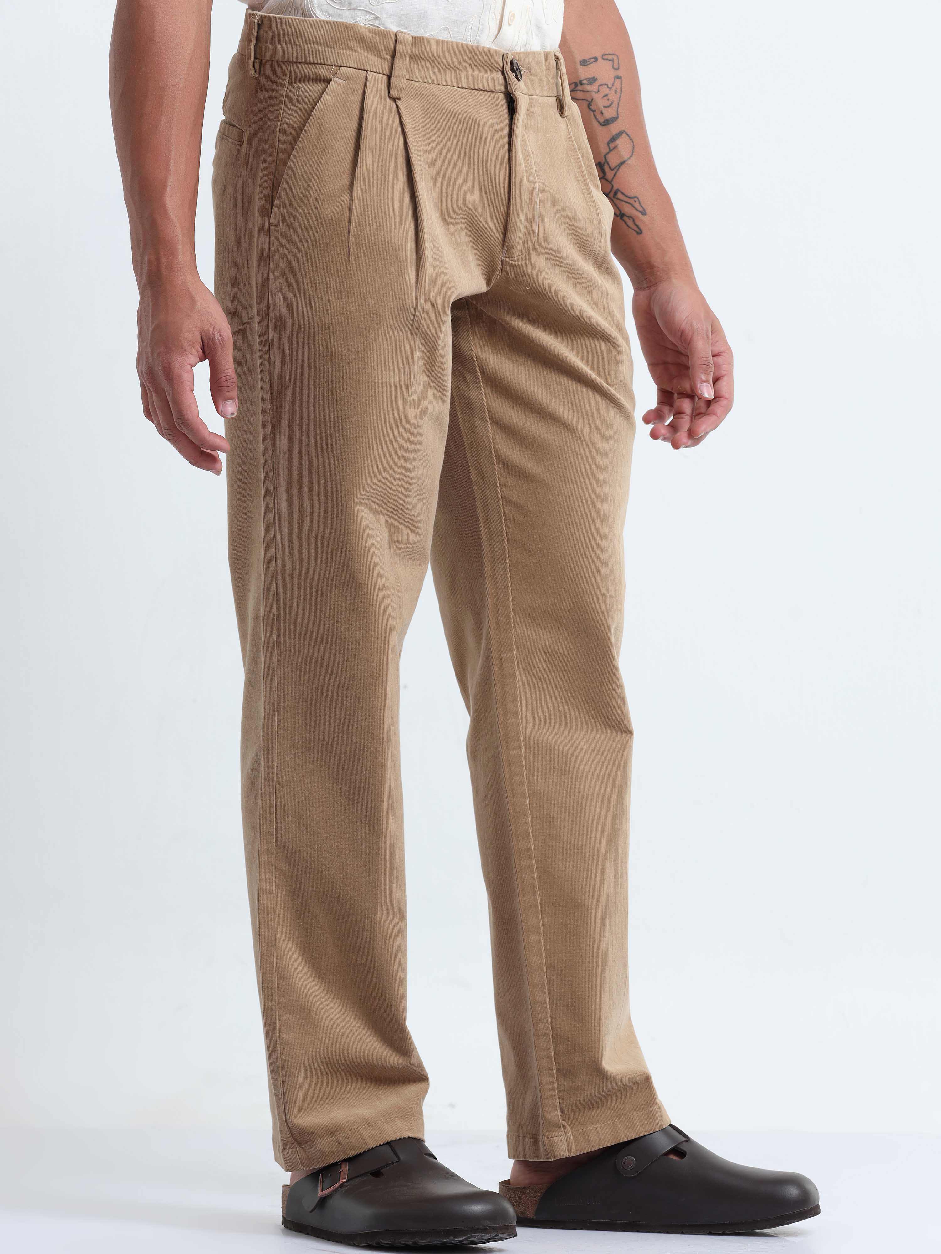beige corduroy pants mens