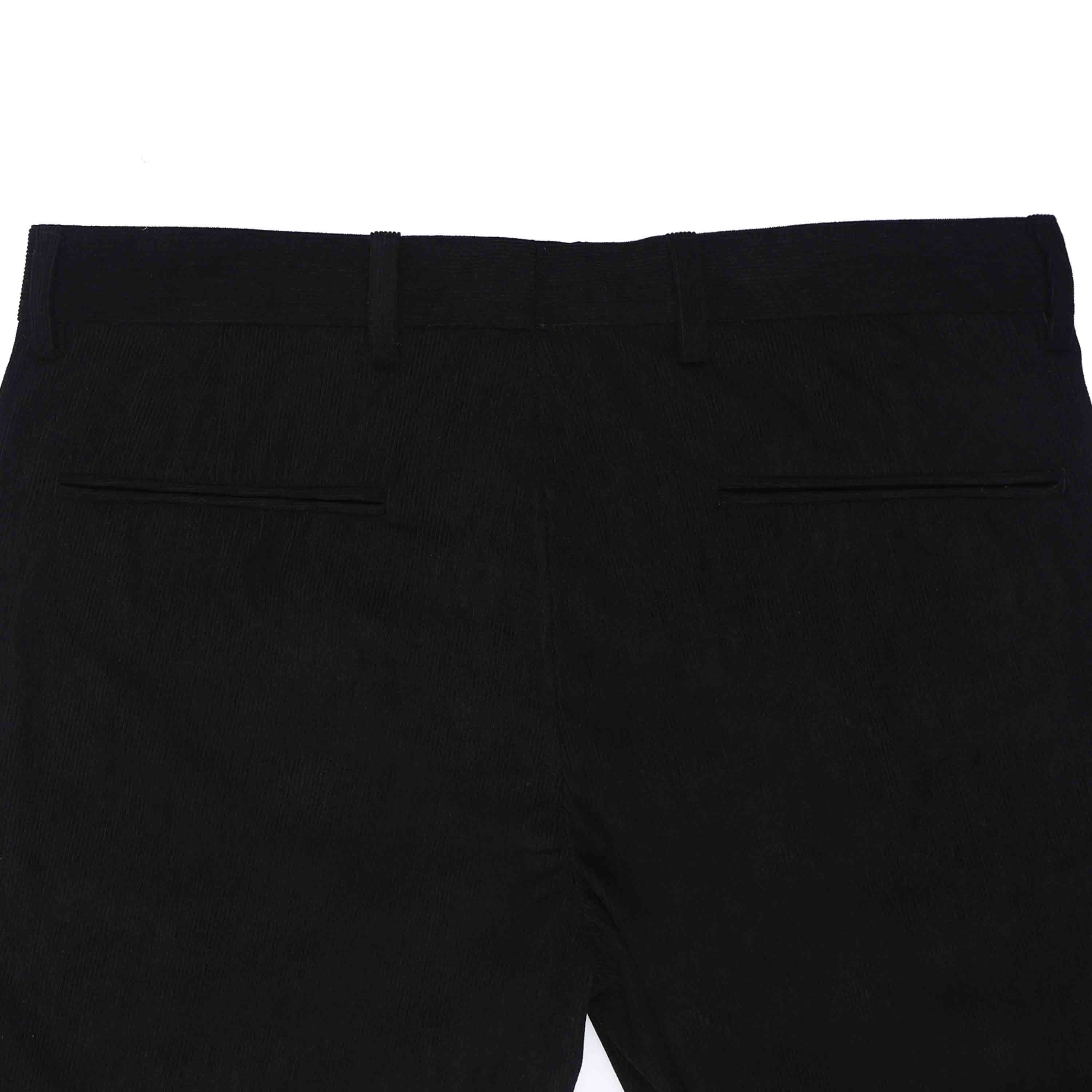 Statement Corduroy Black Pant