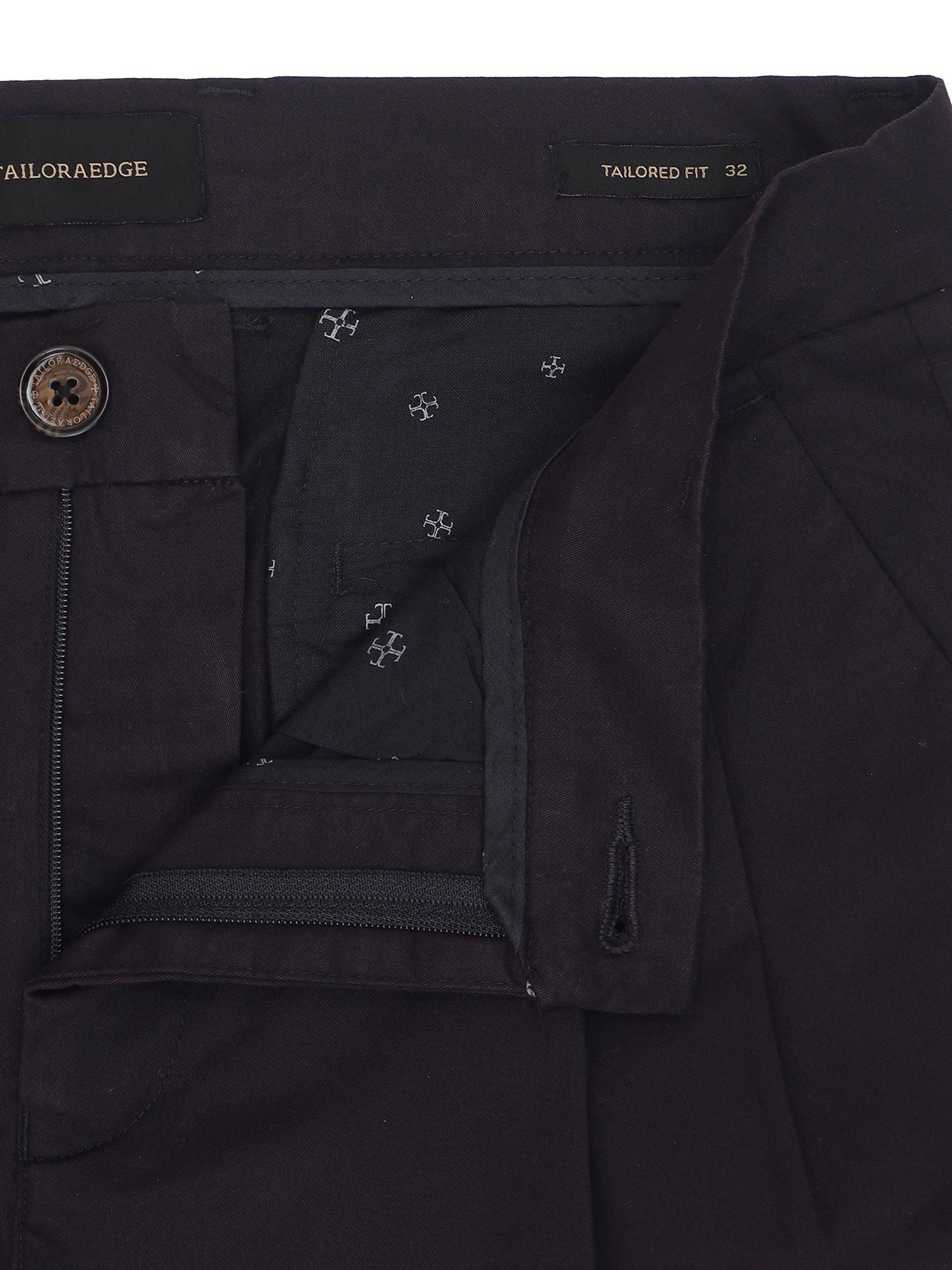 Milano Double Pleated Black Relaxed Cargo