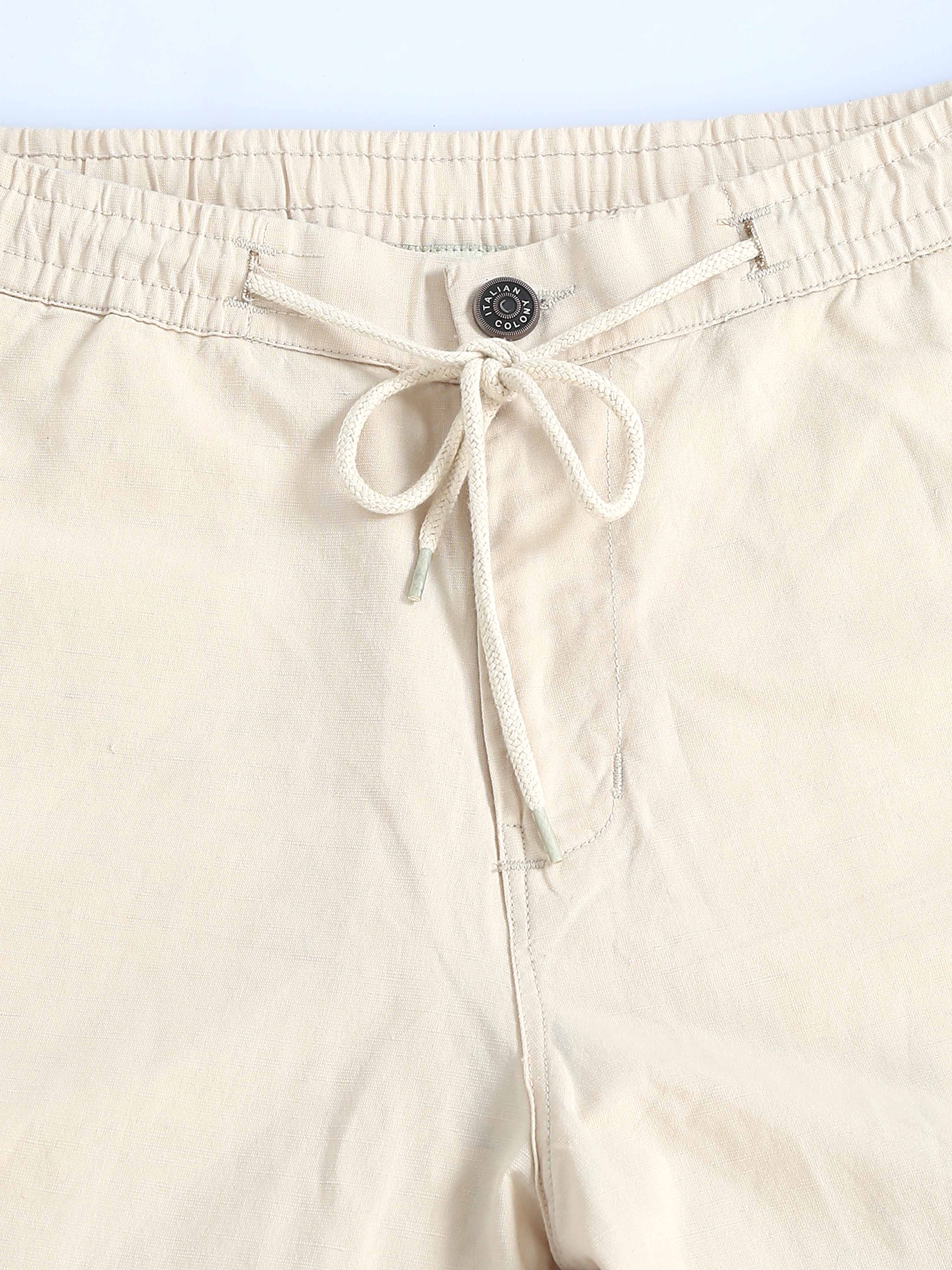 Linen Trouser In Cream