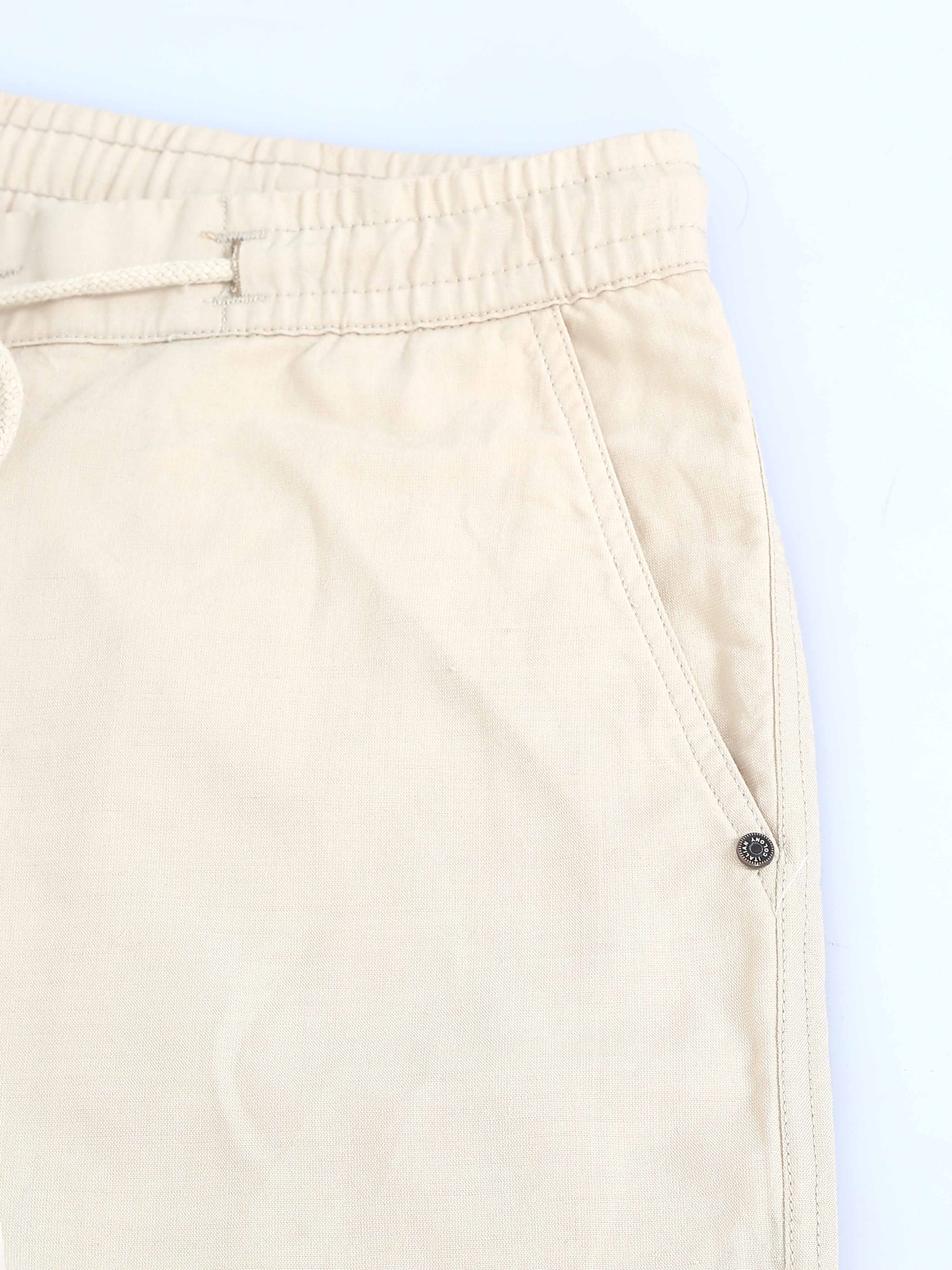 Linen Trouser In Cream