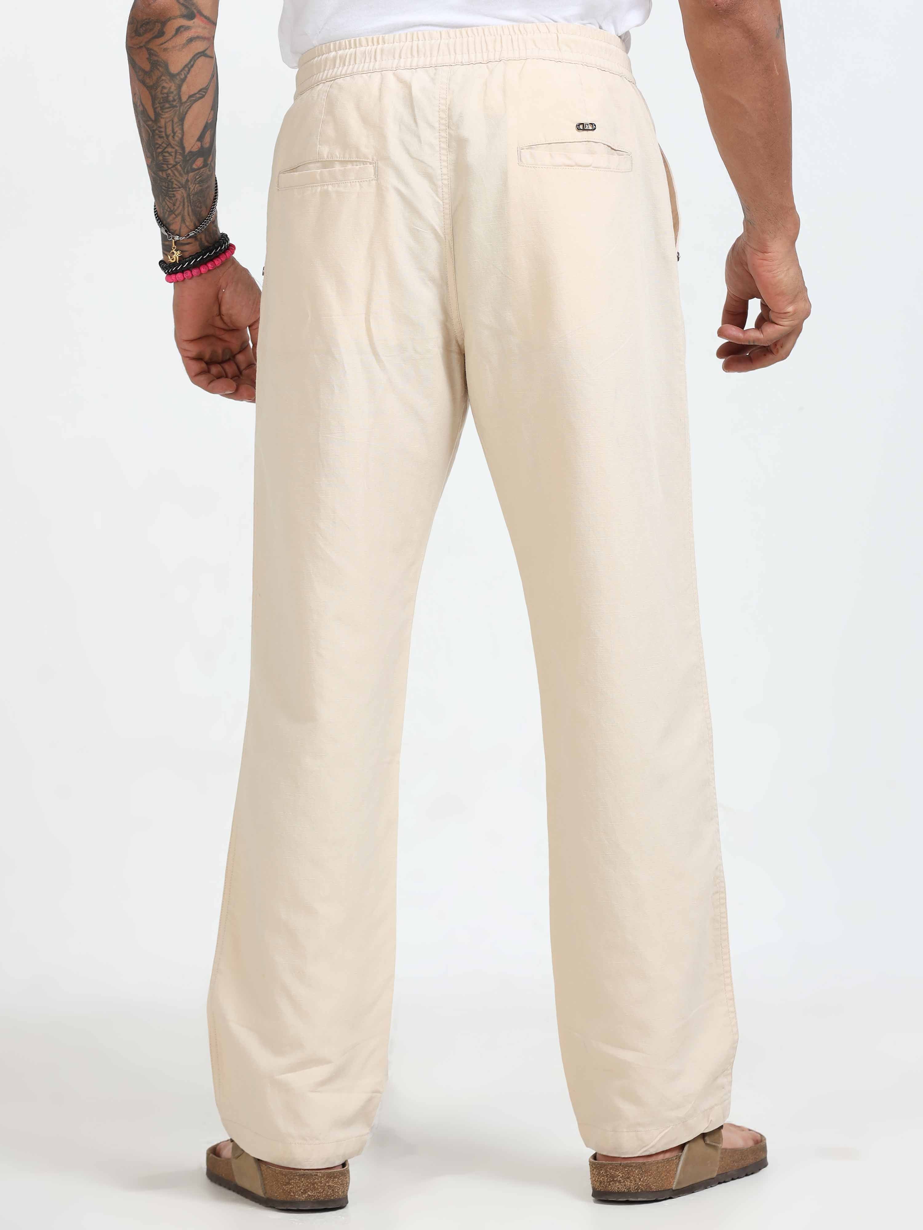 Linen Trouser In Cream