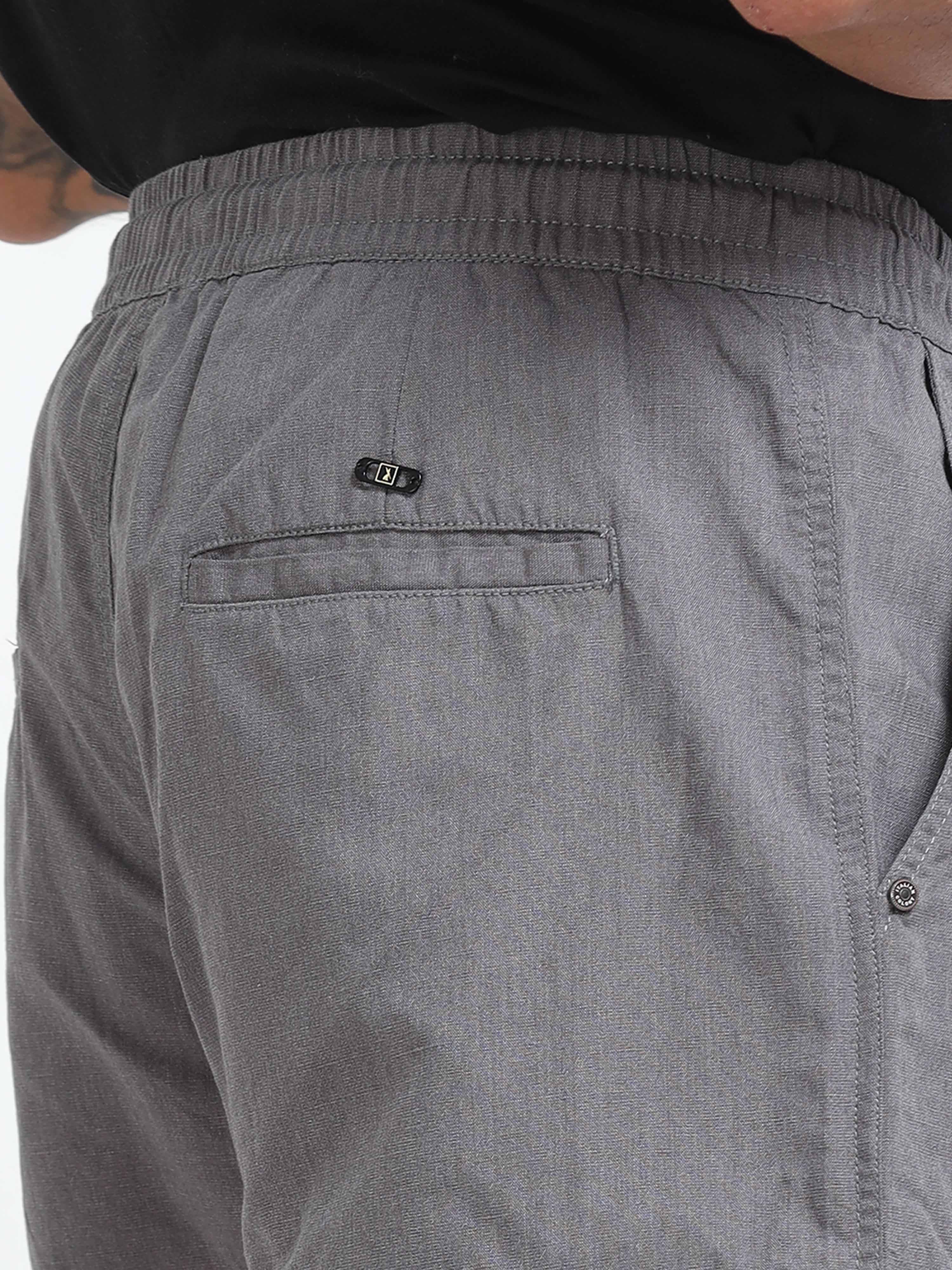 BreezeFlex Linen Trouser In Dark Grey