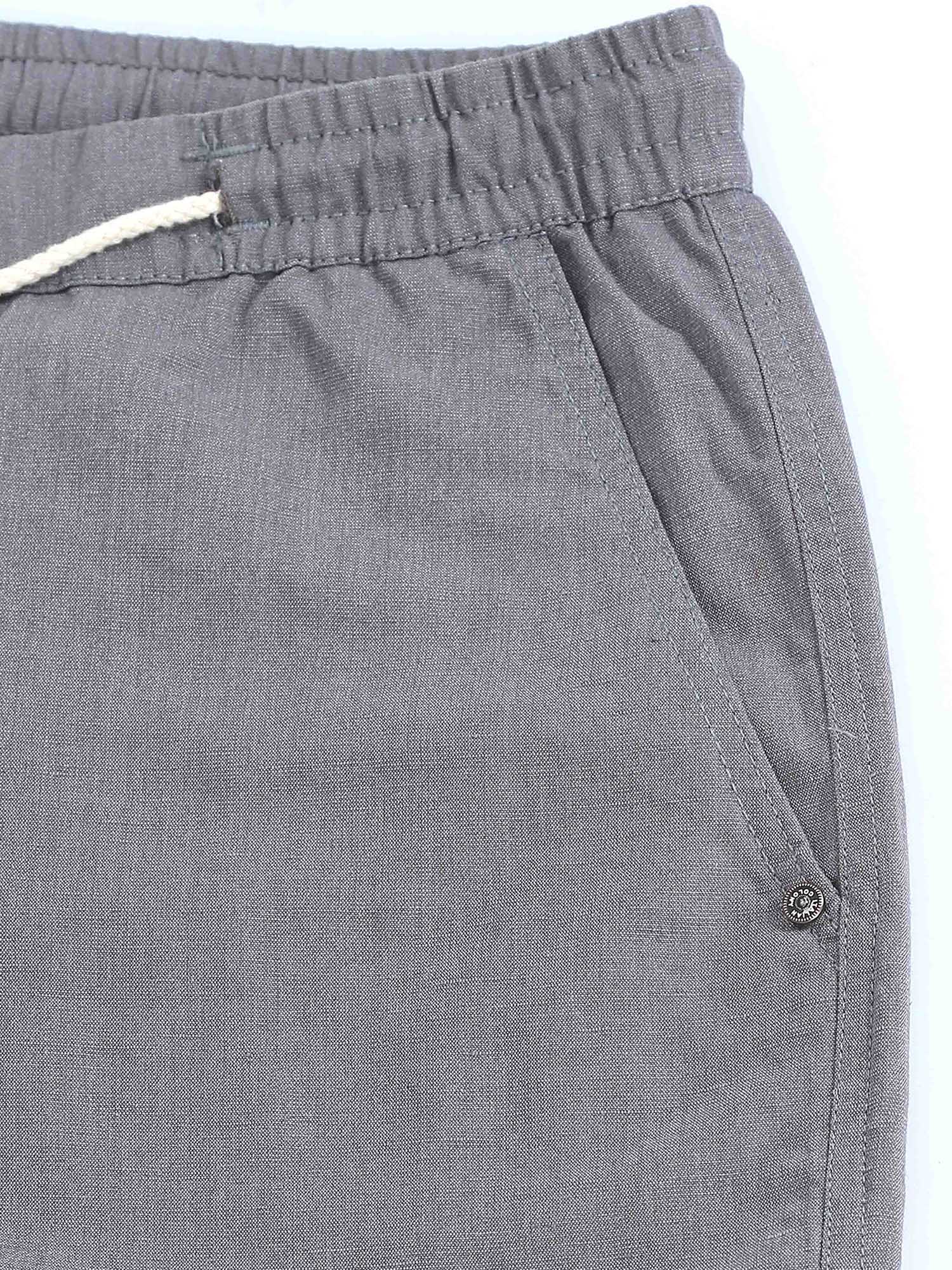 BreezeFlex Linen Trouser In Dark Grey