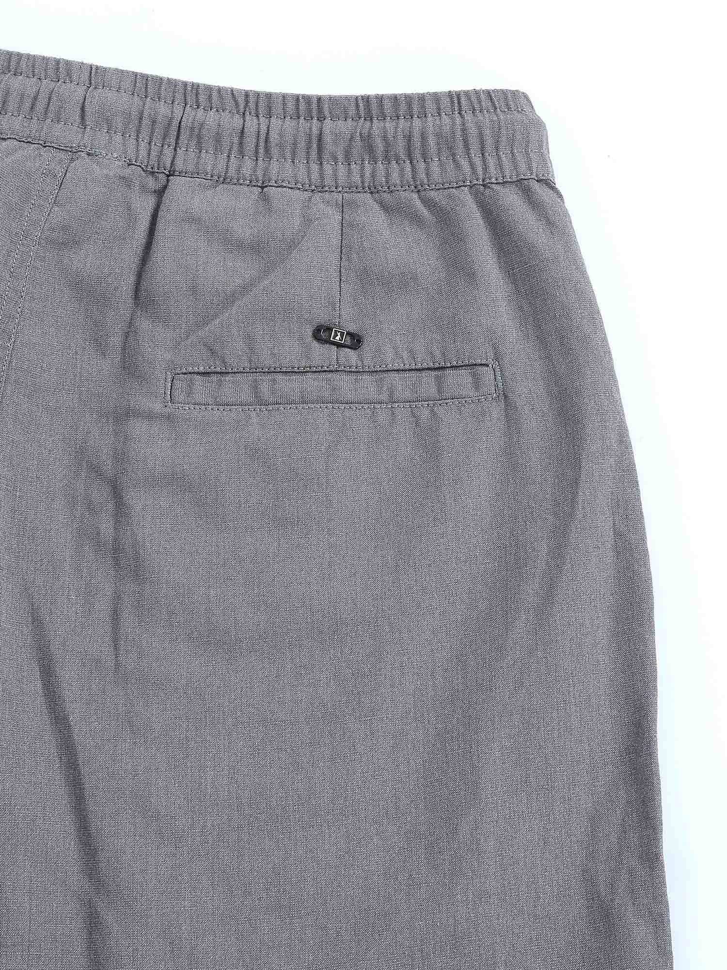 BreezeFlex Linen Trouser In Dark Grey