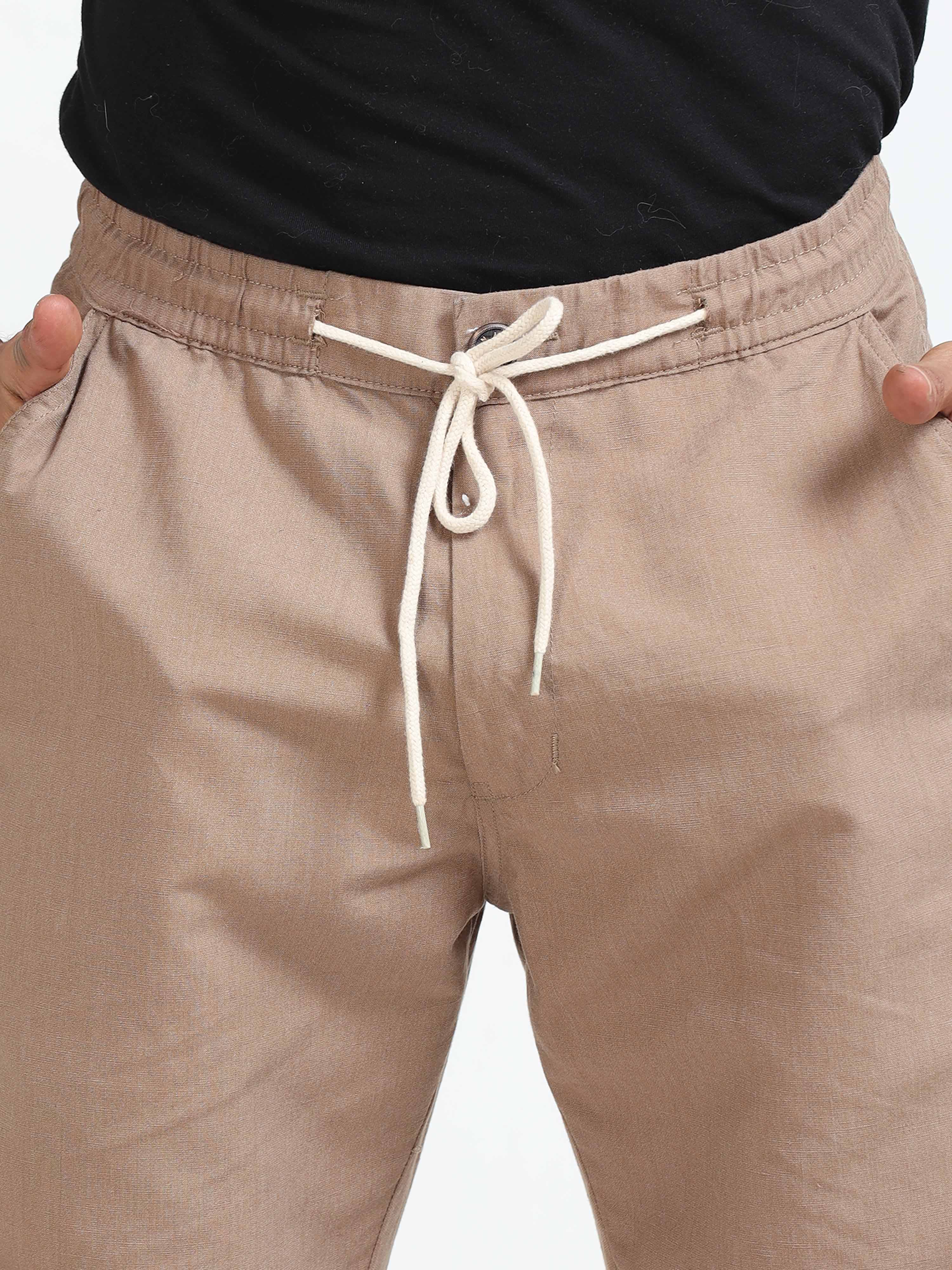 BreezeFlex Linen Trouser In Khaki