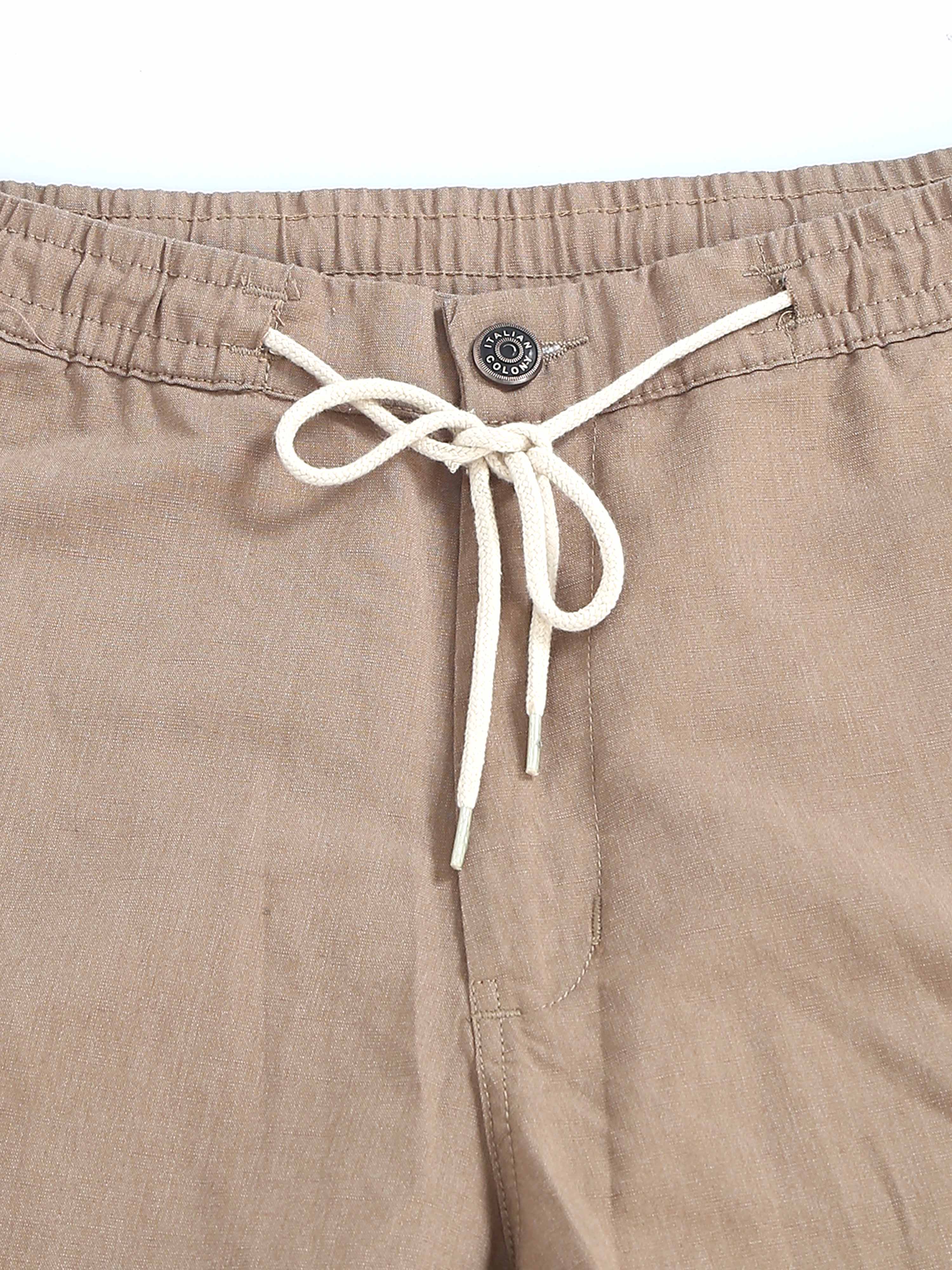 BreezeFlex Linen Trouser In Khaki