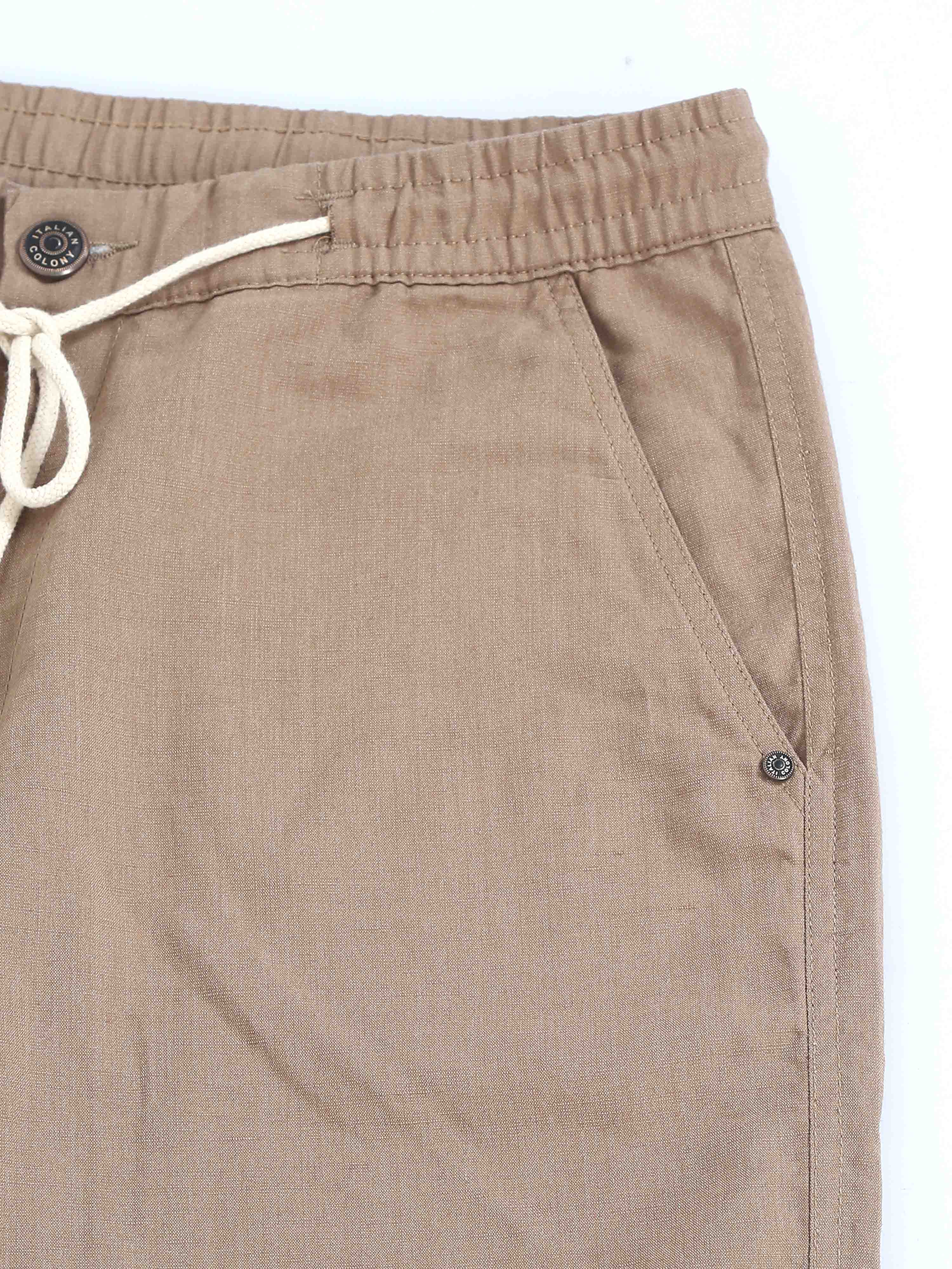 BreezeFlex Linen Trouser In Khaki