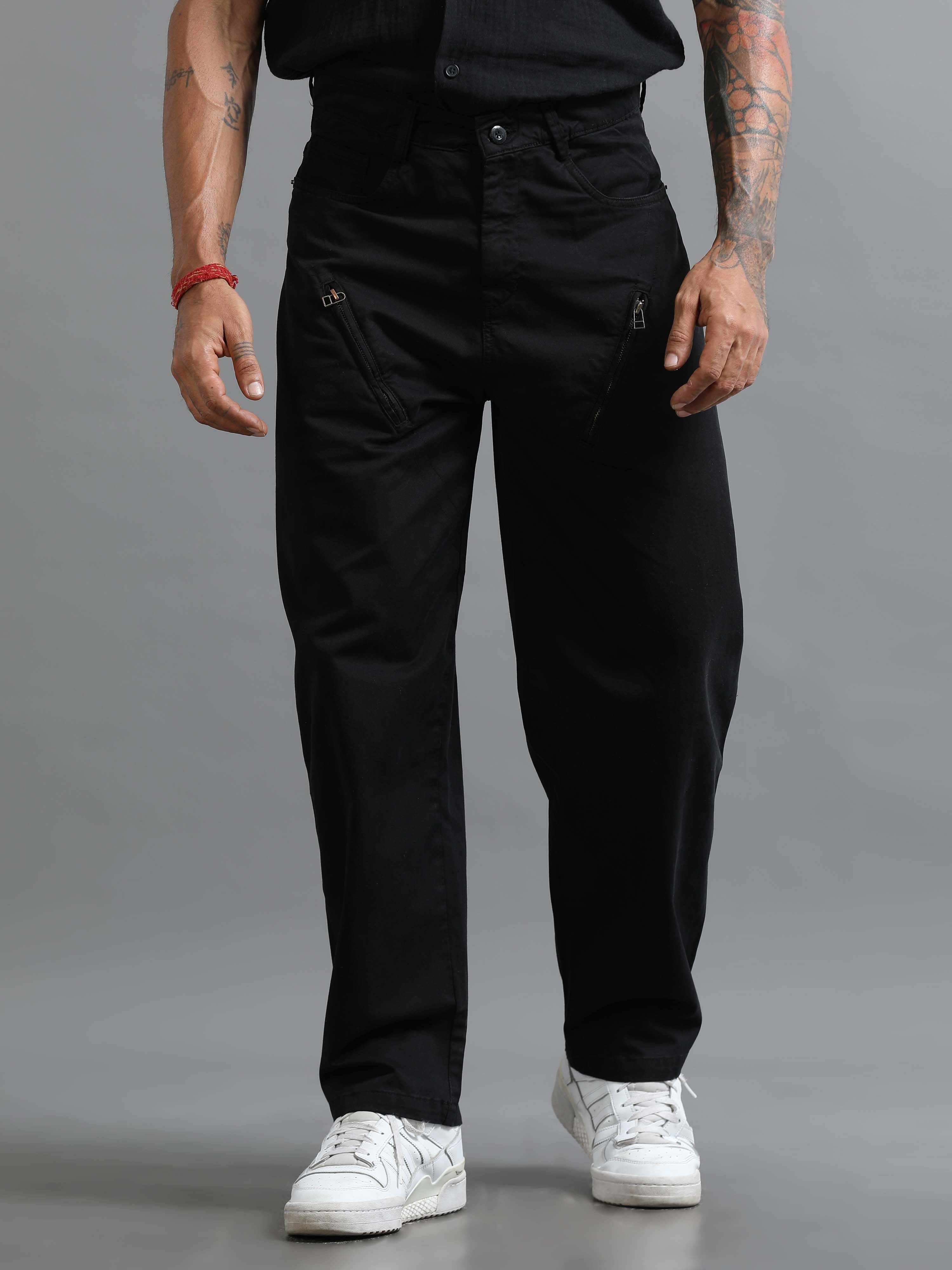 Milano Zip Trouser In Black