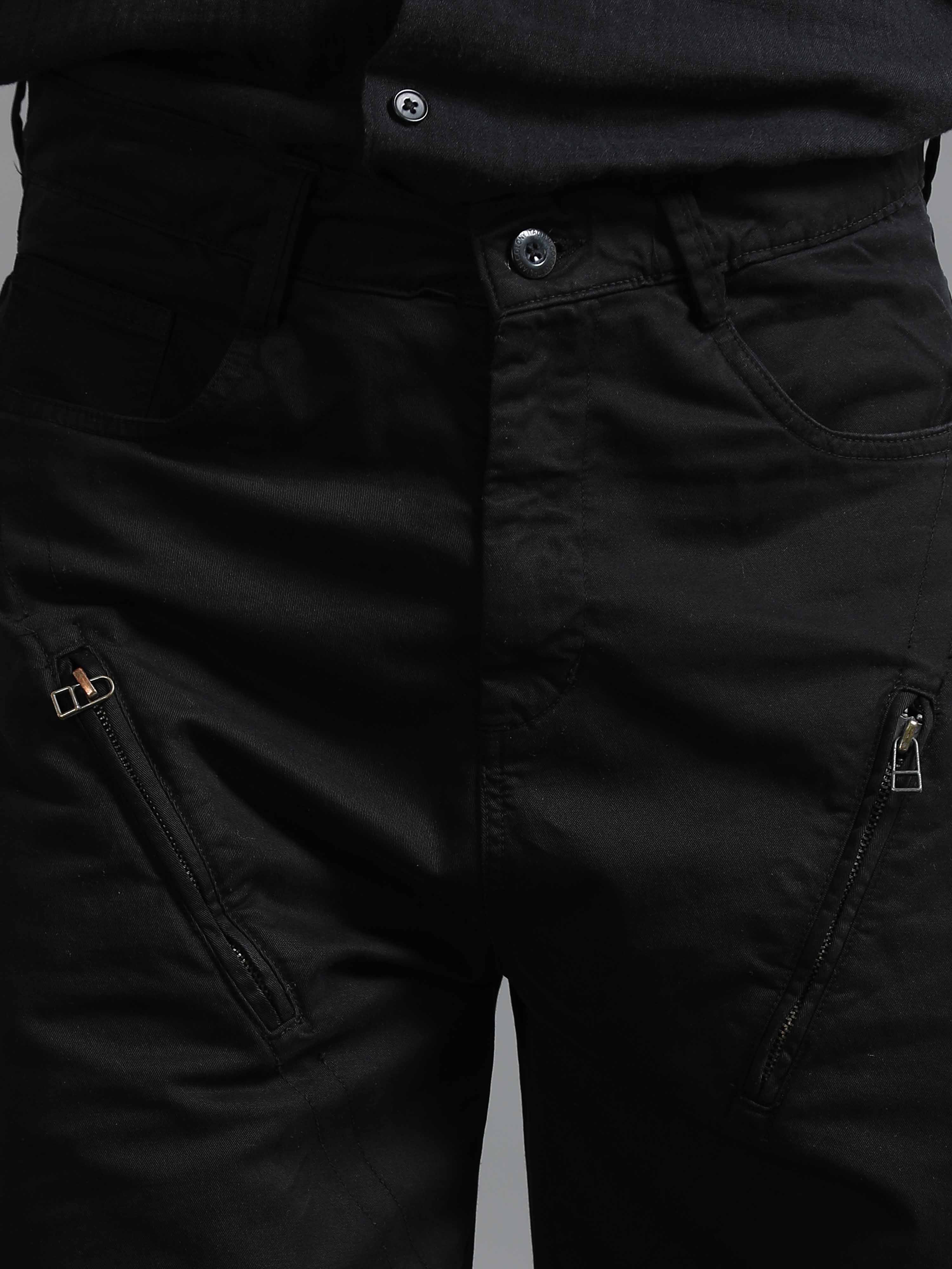 Milano Zip Trouser In Black