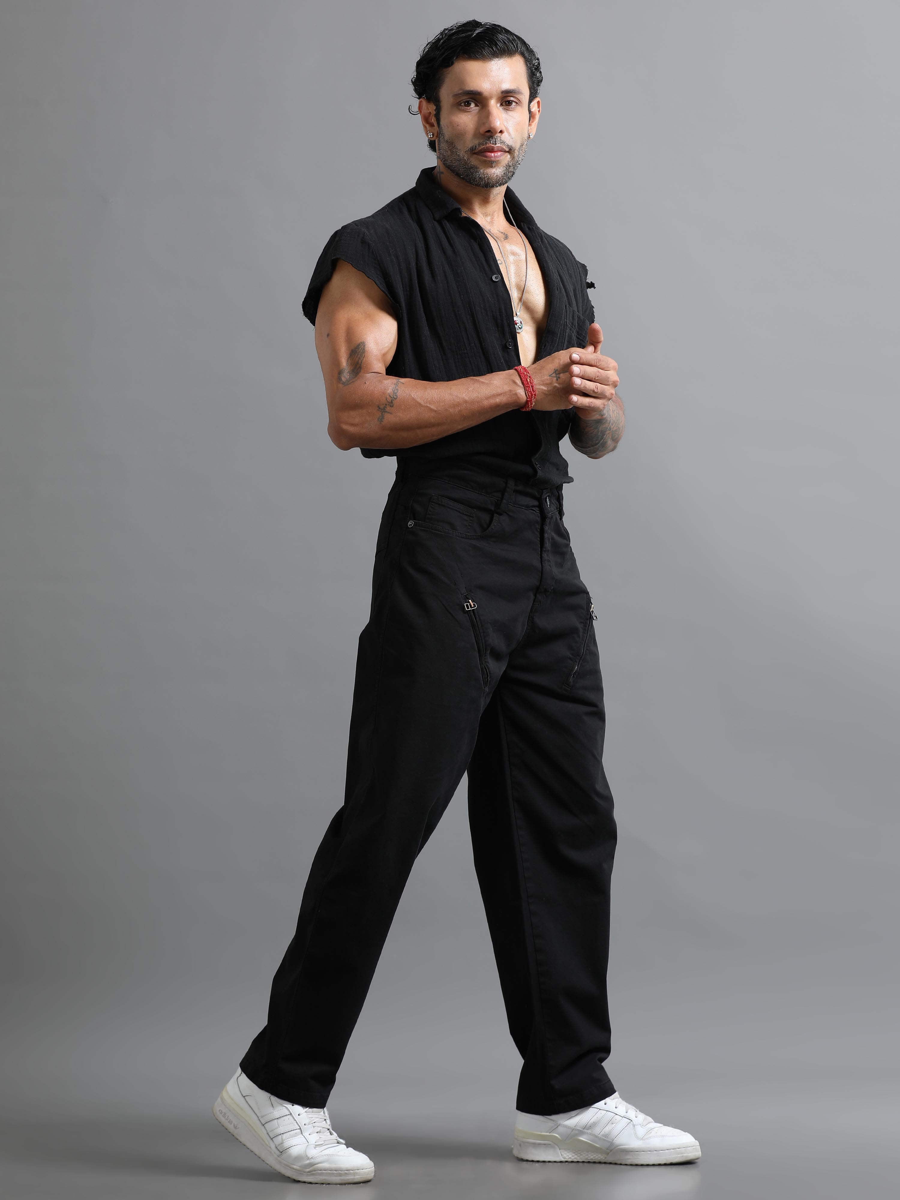 Milano Zip Trouser In Black