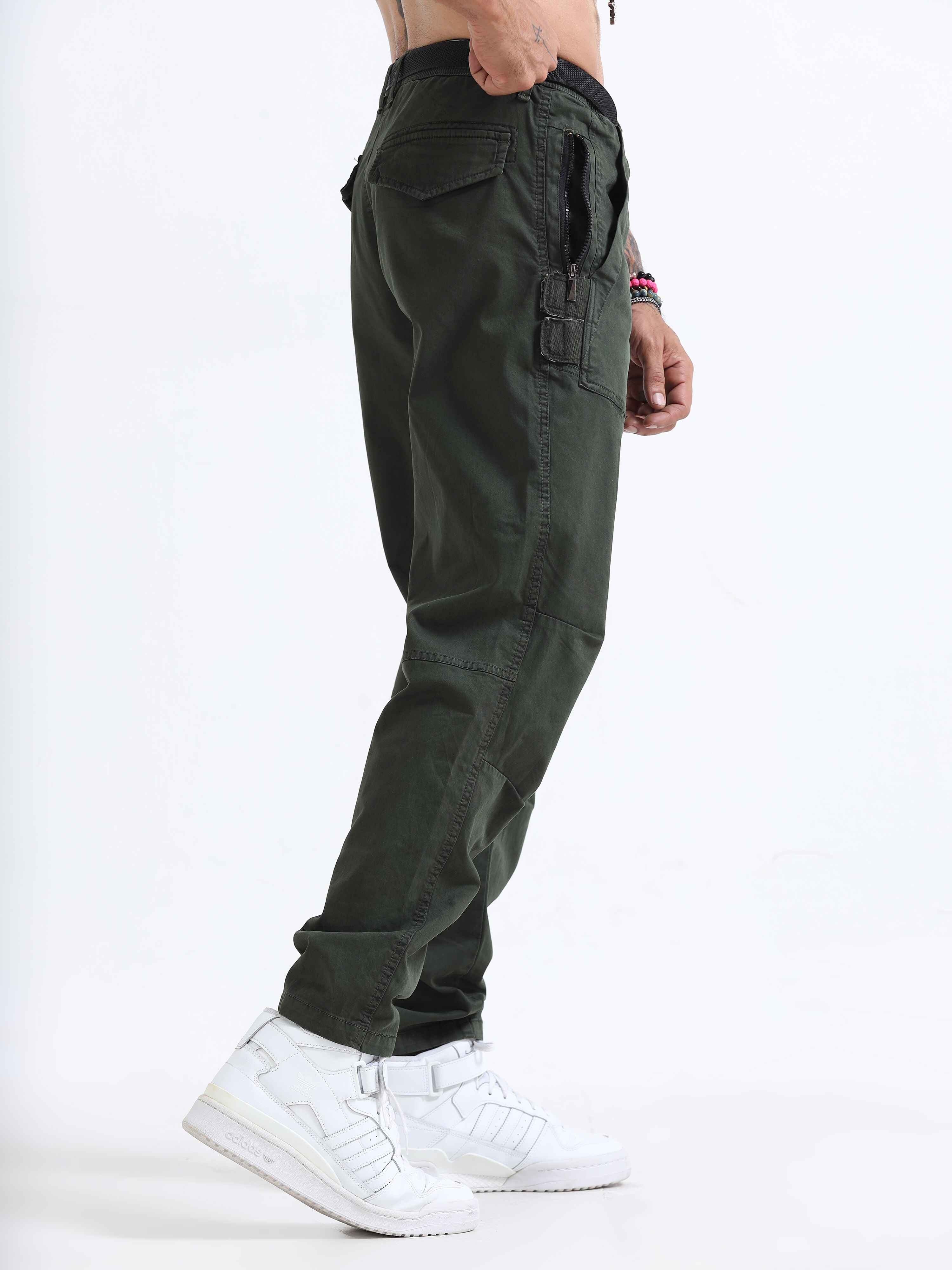 Mens Utility Pant In Olive Green