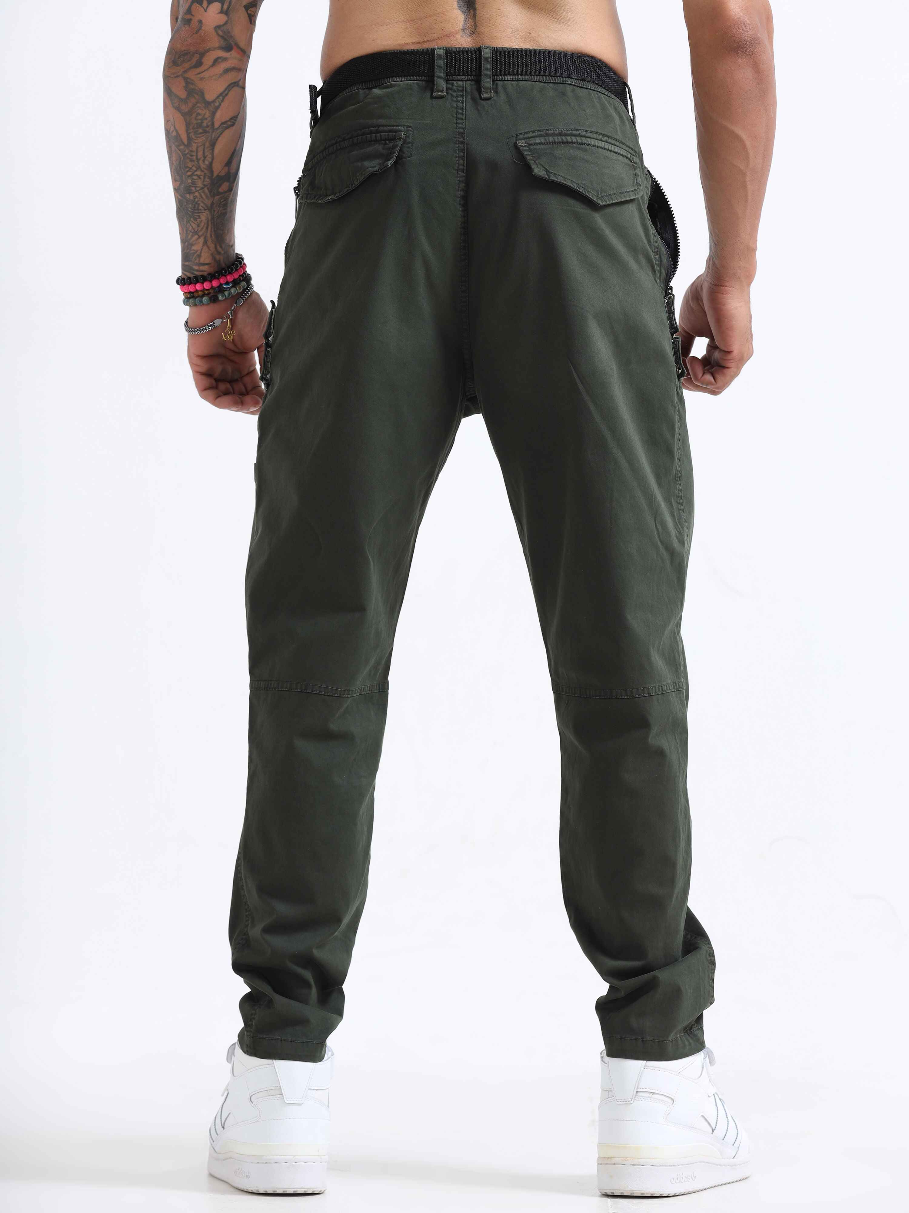 Mens Utility Pant In Olive Green