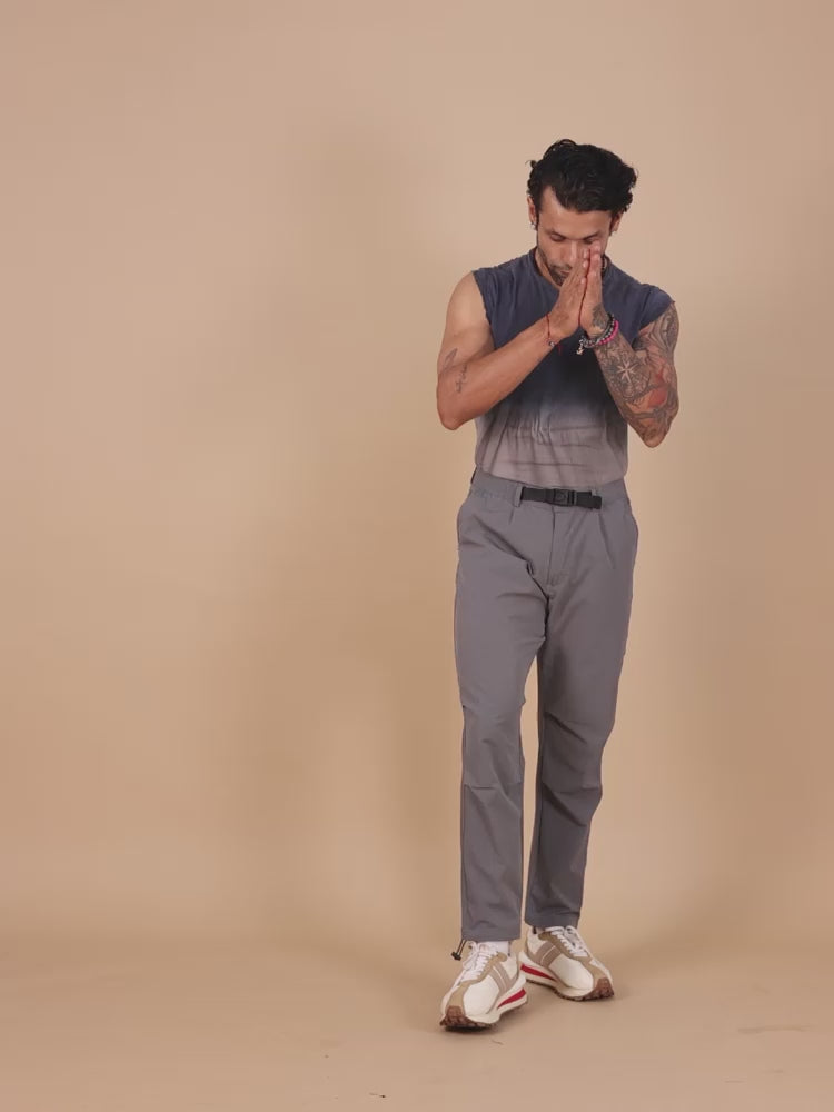 Mens Jogger Pants In Light Grey