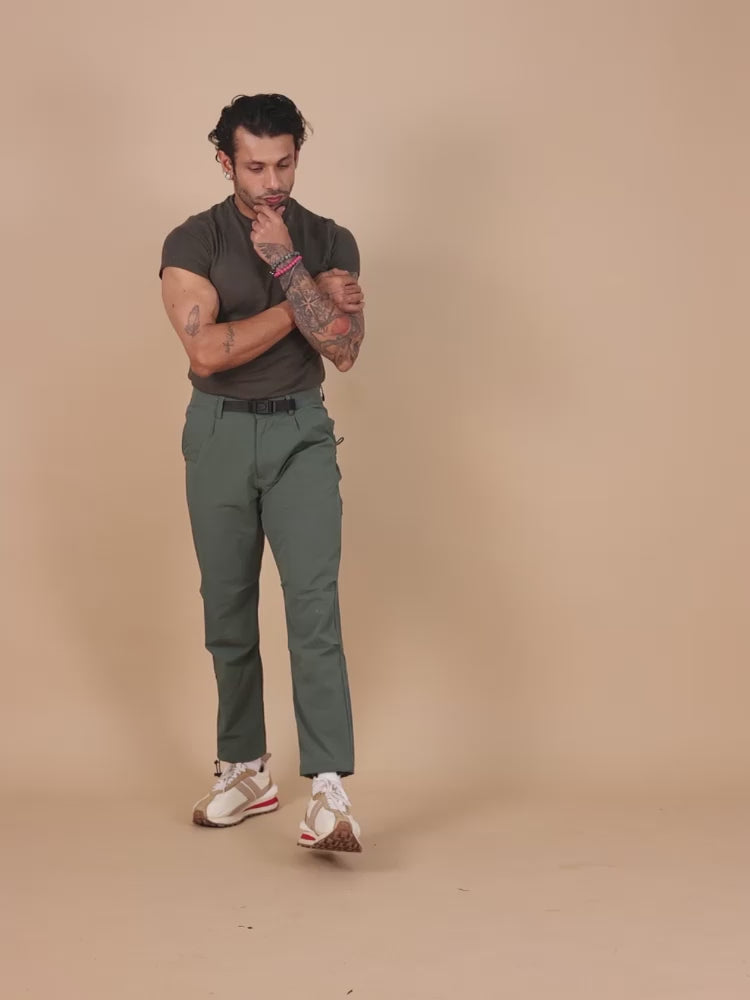 Mens Jogger Pants In Green