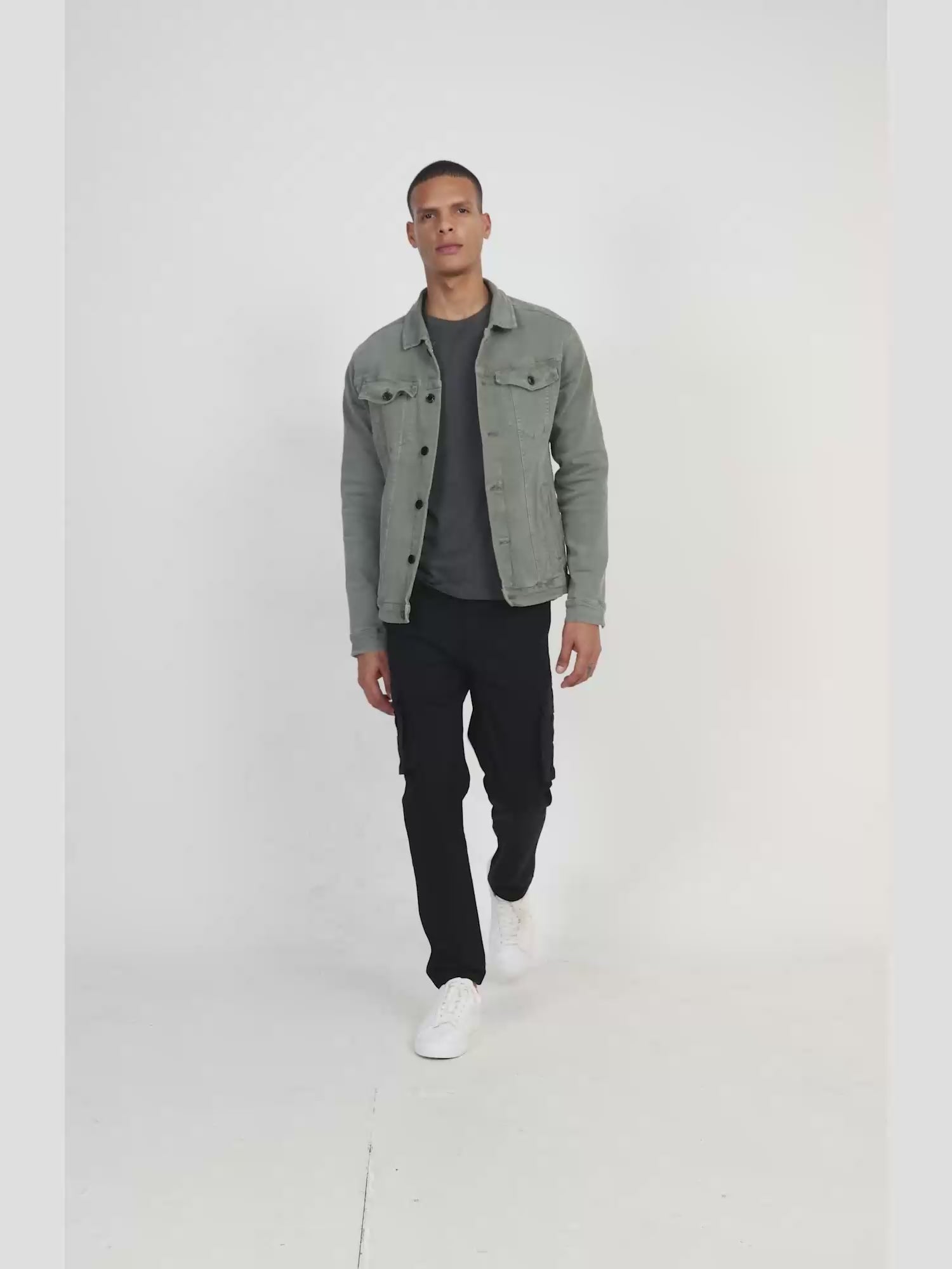 Fine Twill Black Elevated Cargo