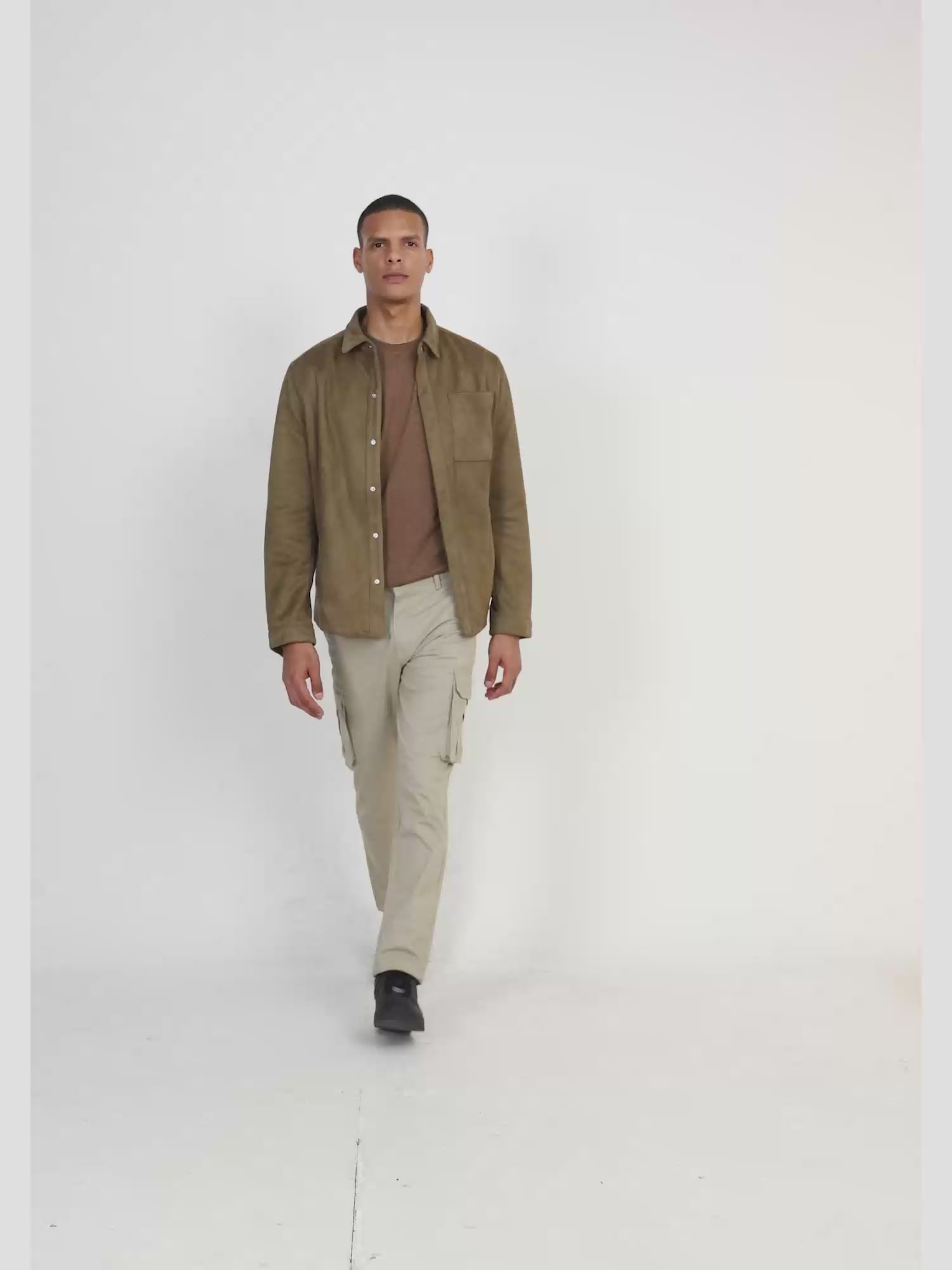 Fine Twill Beige Elevated Cargo