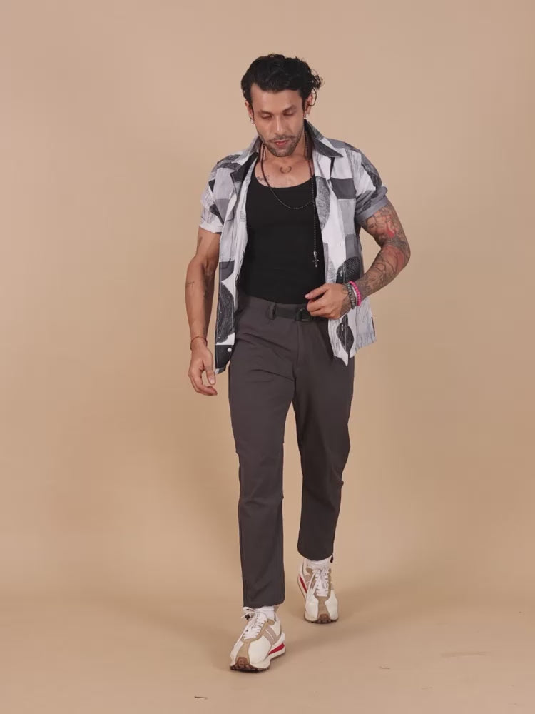 Mens Jogger Pants In Grey