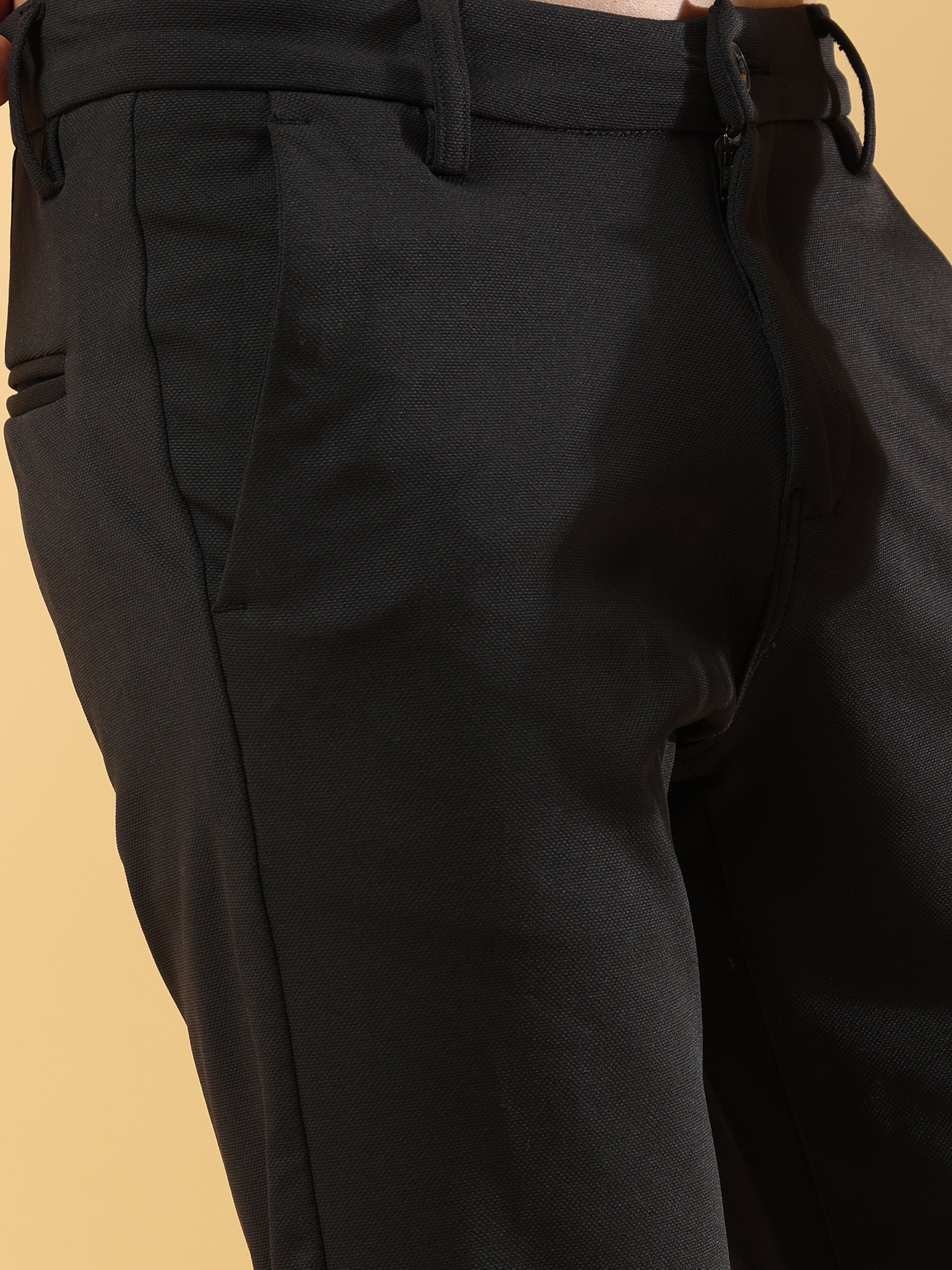 Power Stretch Black Shorts for Men