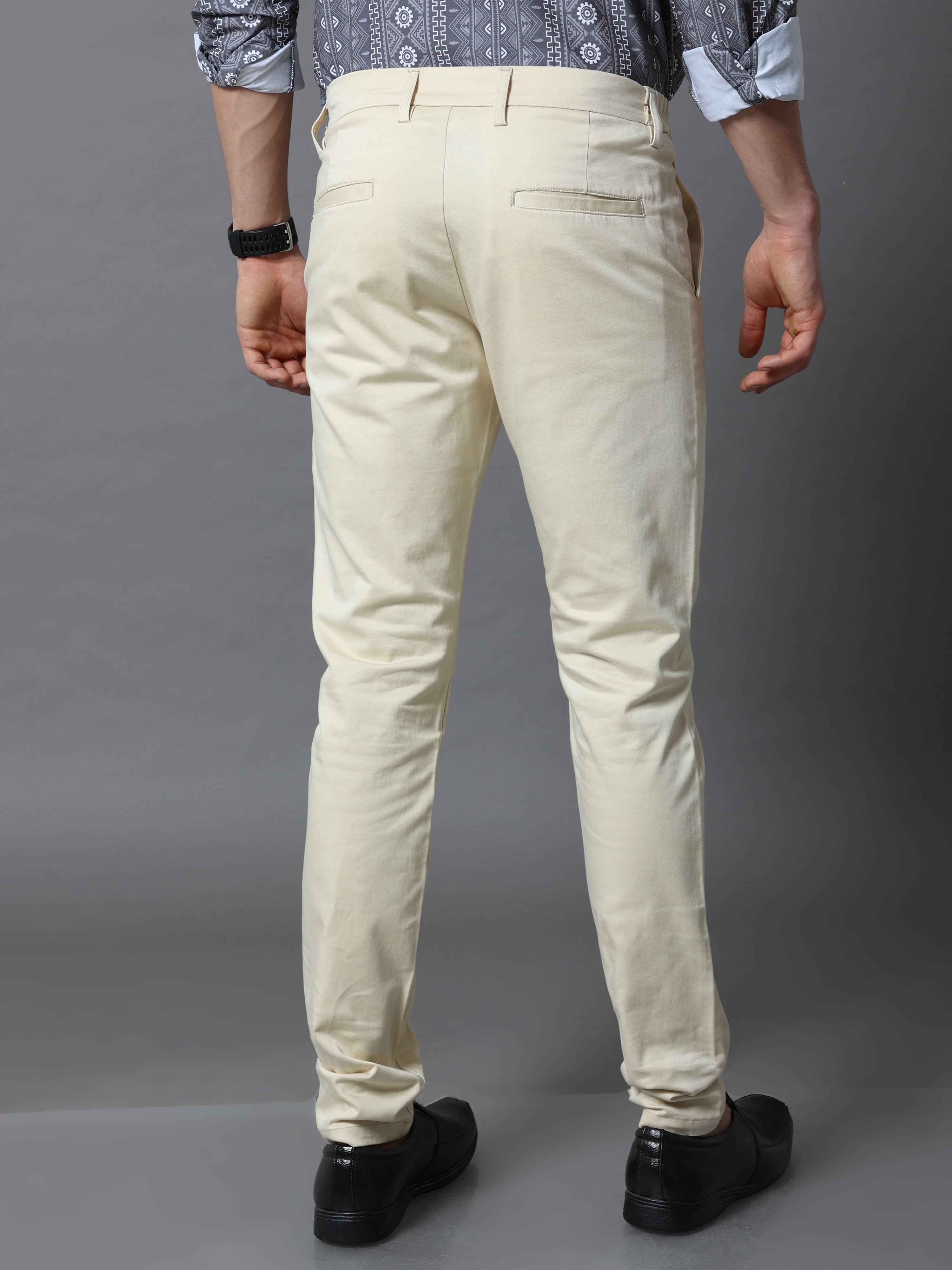 Flexi Waist Cream Trouser