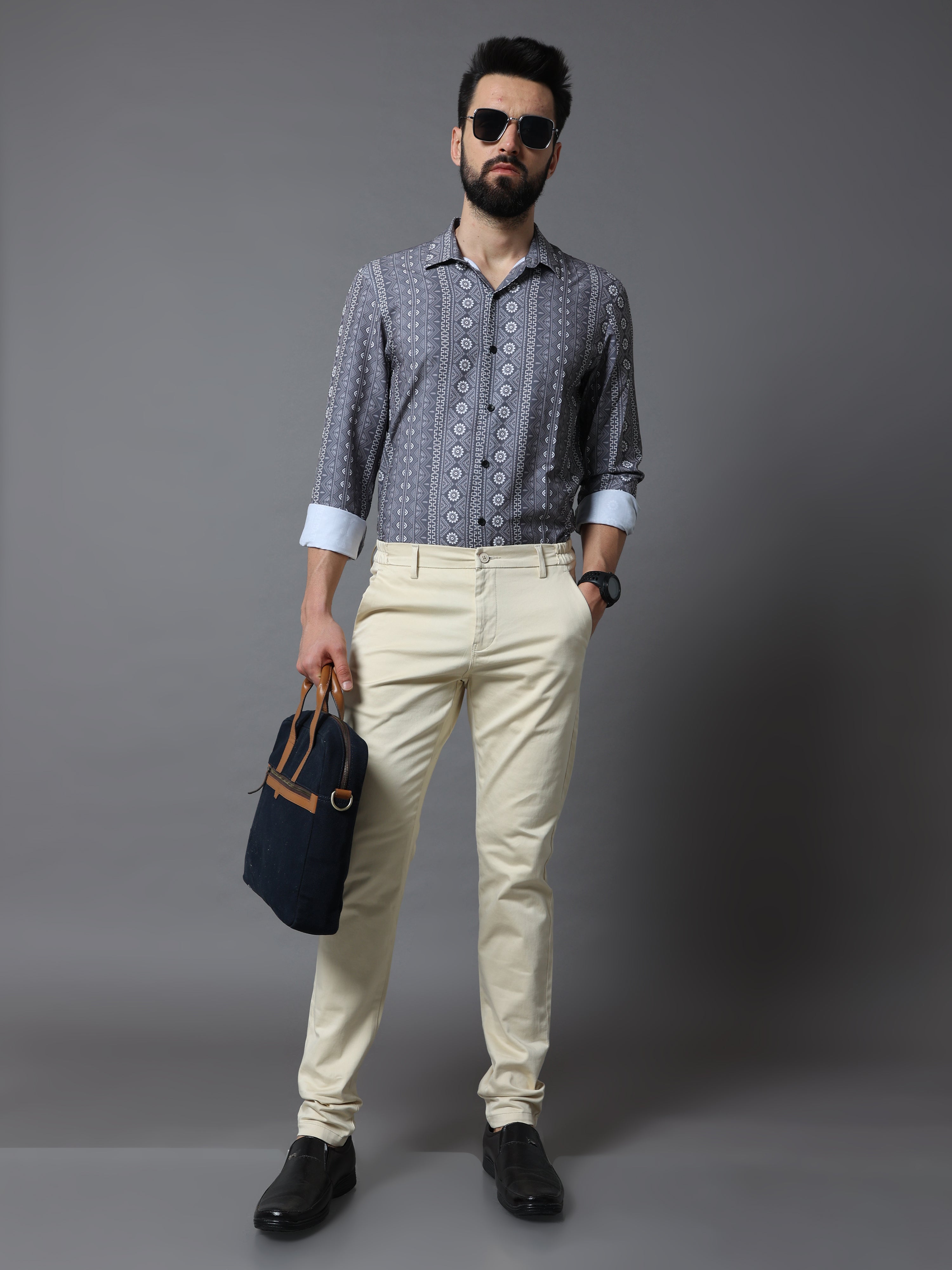 Flexi Waist Cream Trouser