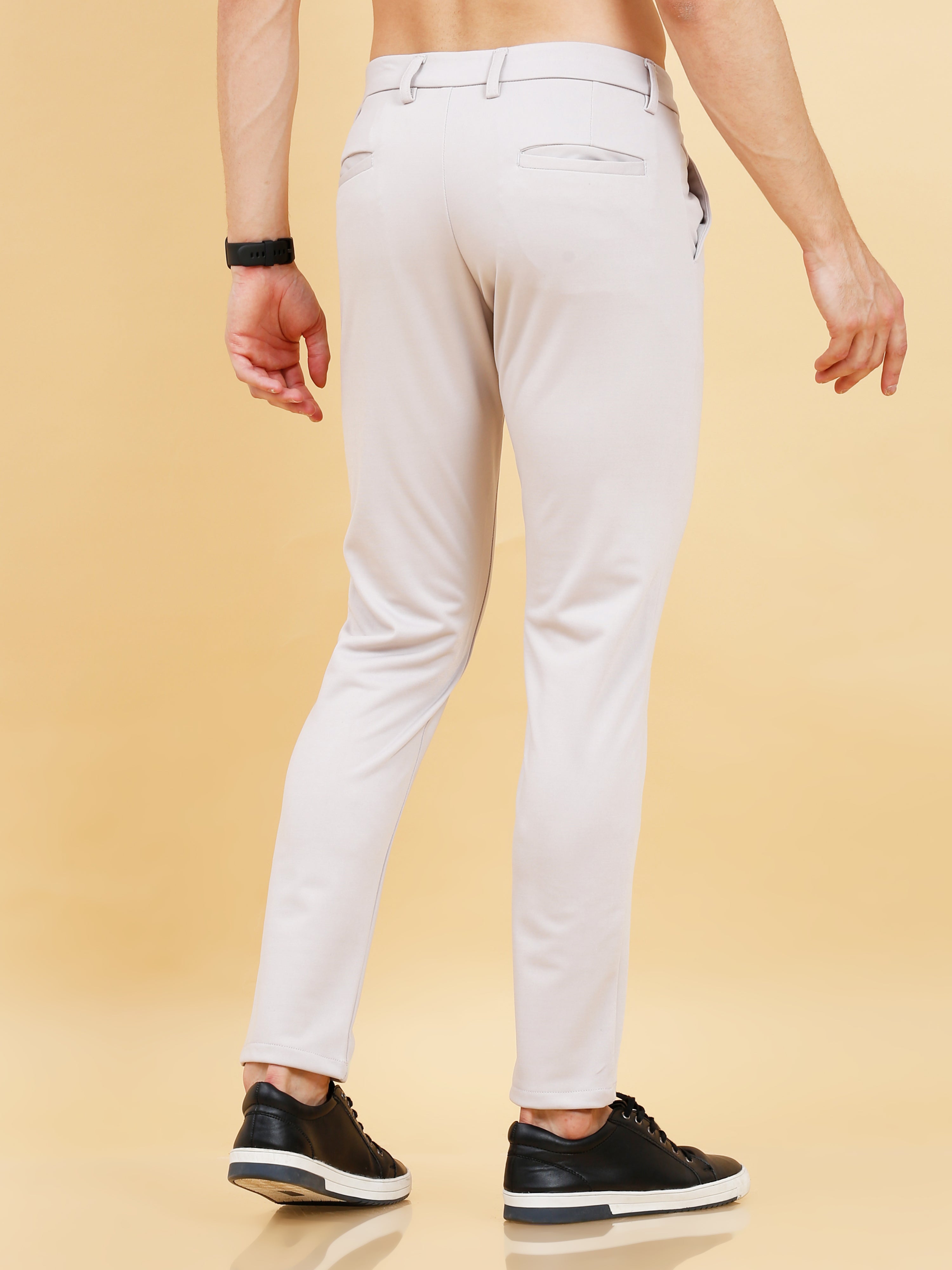 White lycra trousers for Men