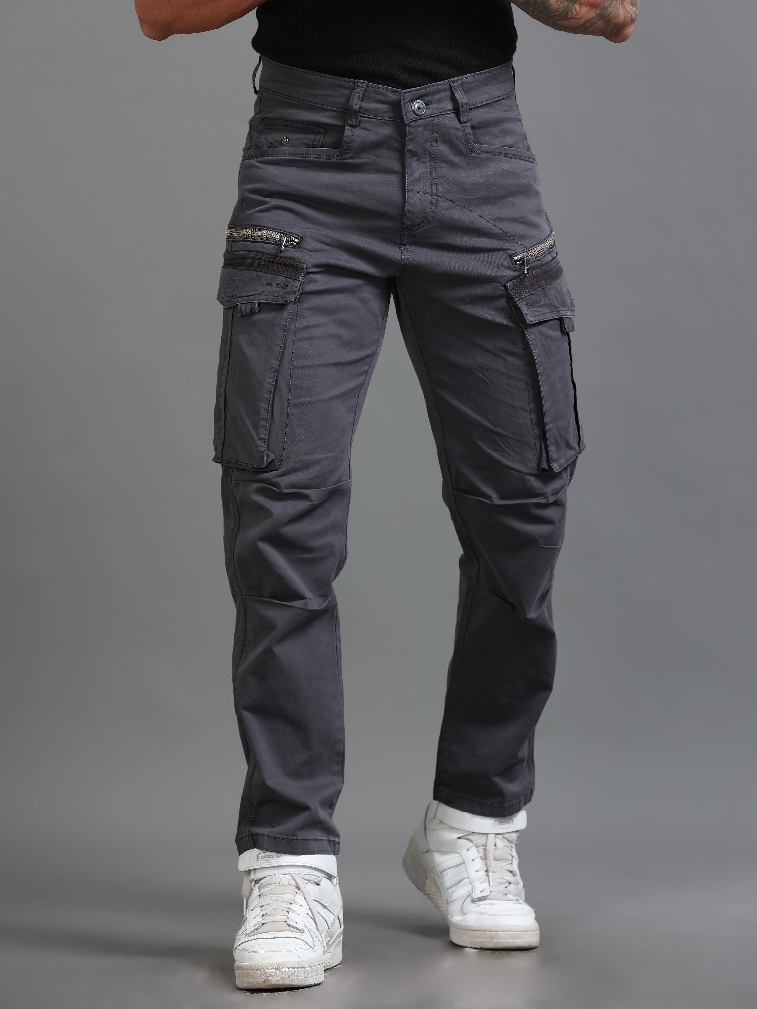 Cargo pants for men in olive, beige, black and grey from Italian Colony