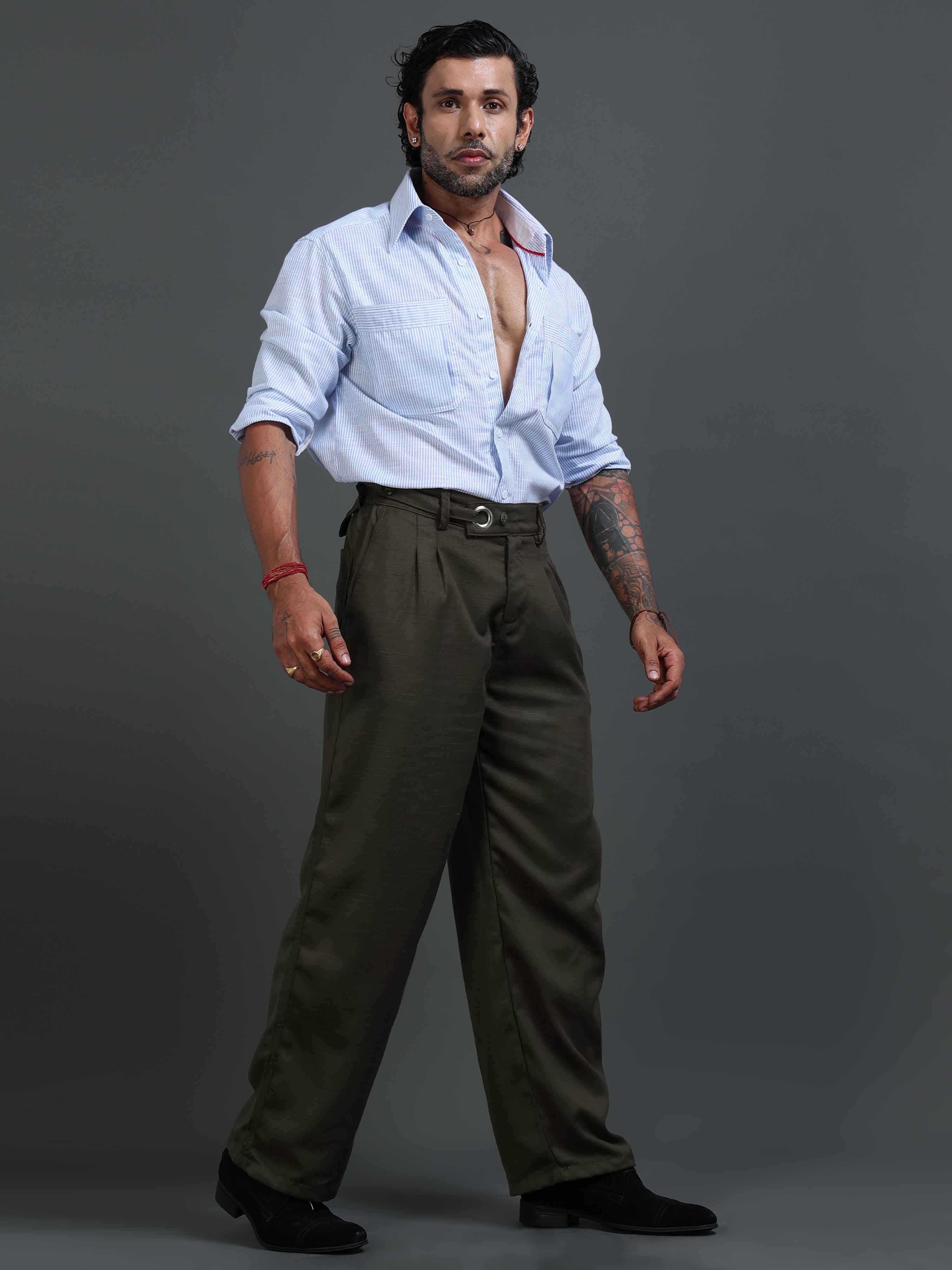 Trouser rise guide for formal trousers for men from Italian Colony