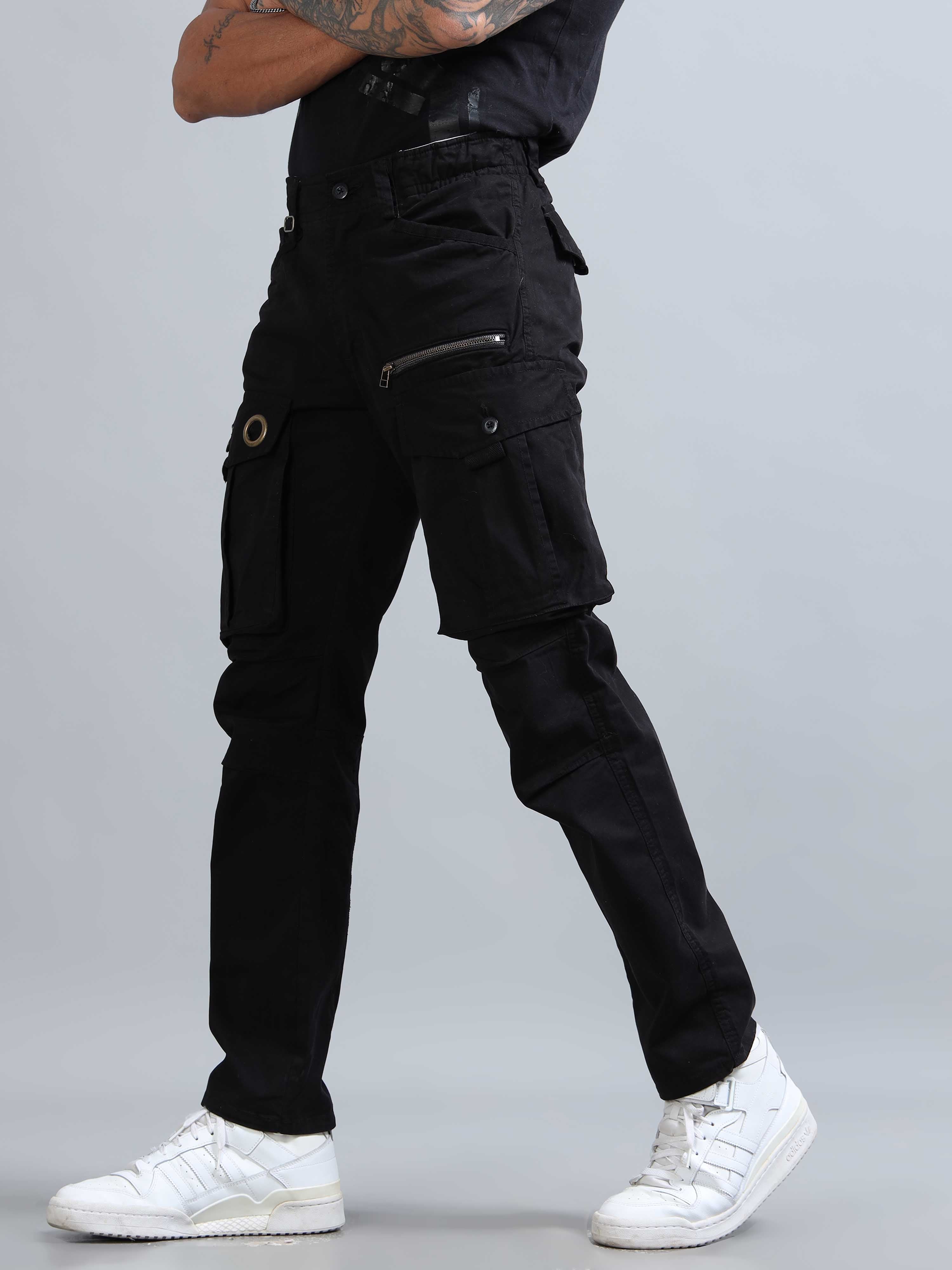 Man wearing cargo pants styled for travel, streetwear, and casual everyday outfits.