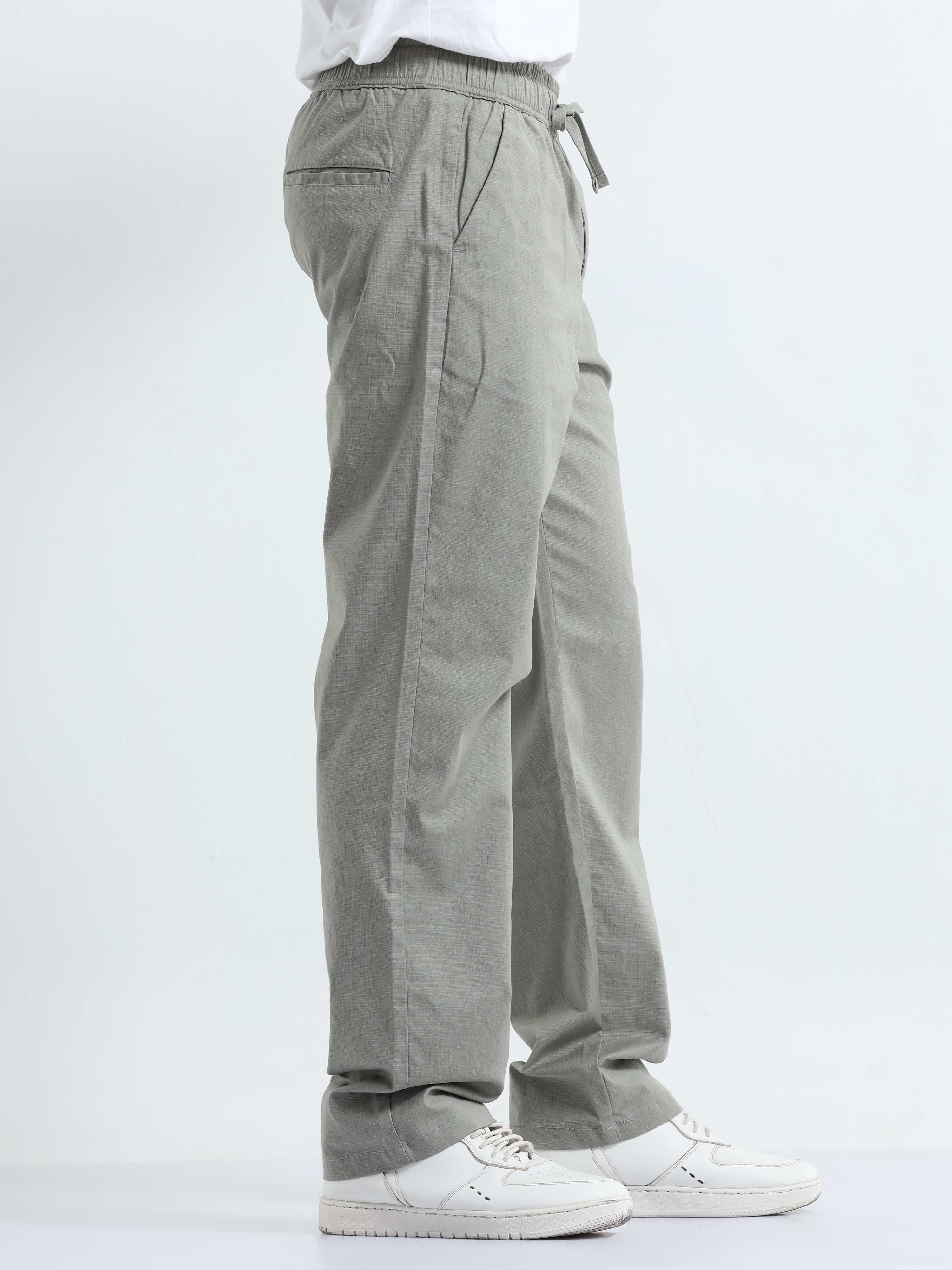 Verve Structural Olive Relaxed Pants for Men 