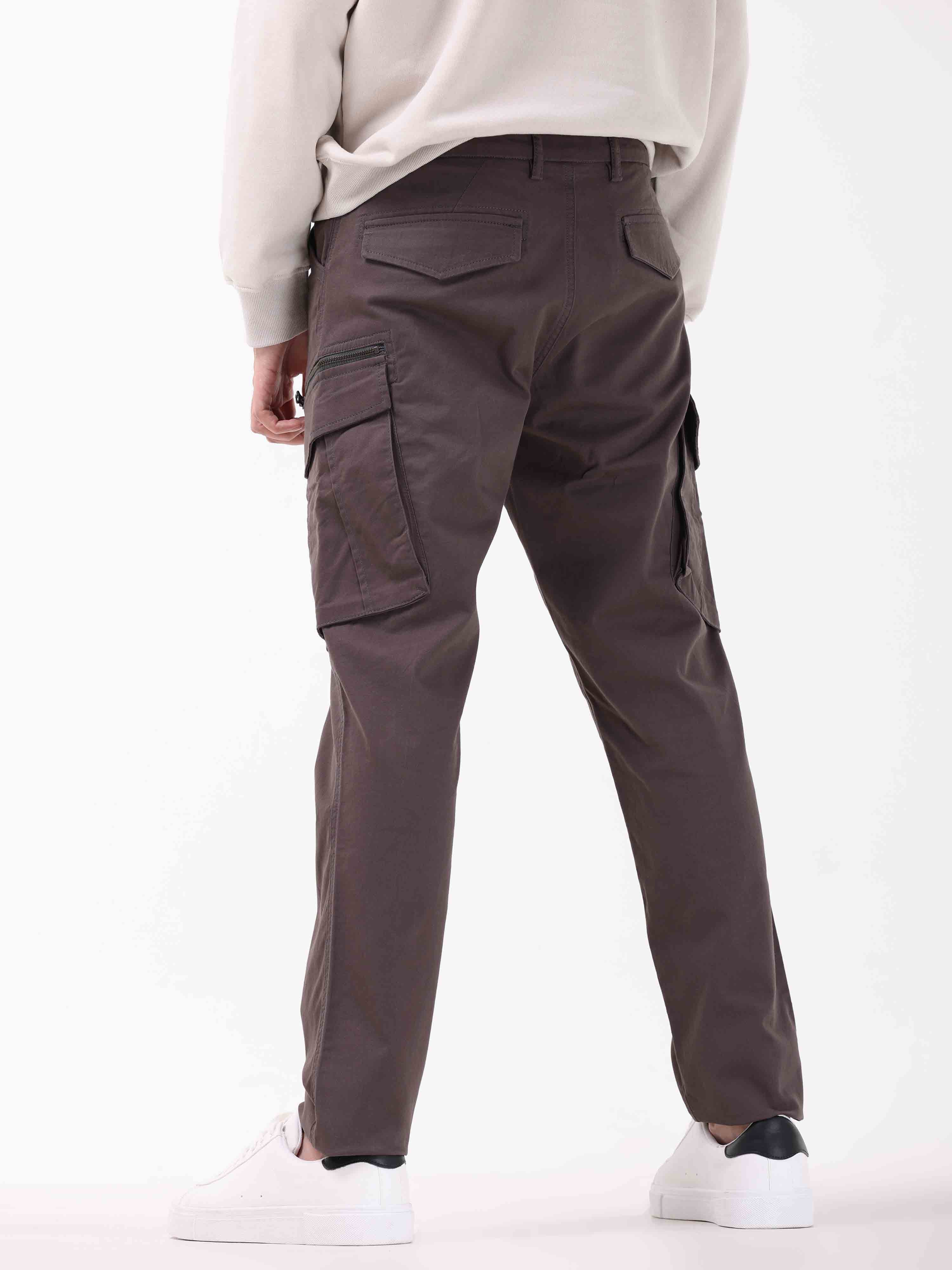 Cargo Trousers & Pants in the color brown for Men on sale | FASHIOLA INDIA