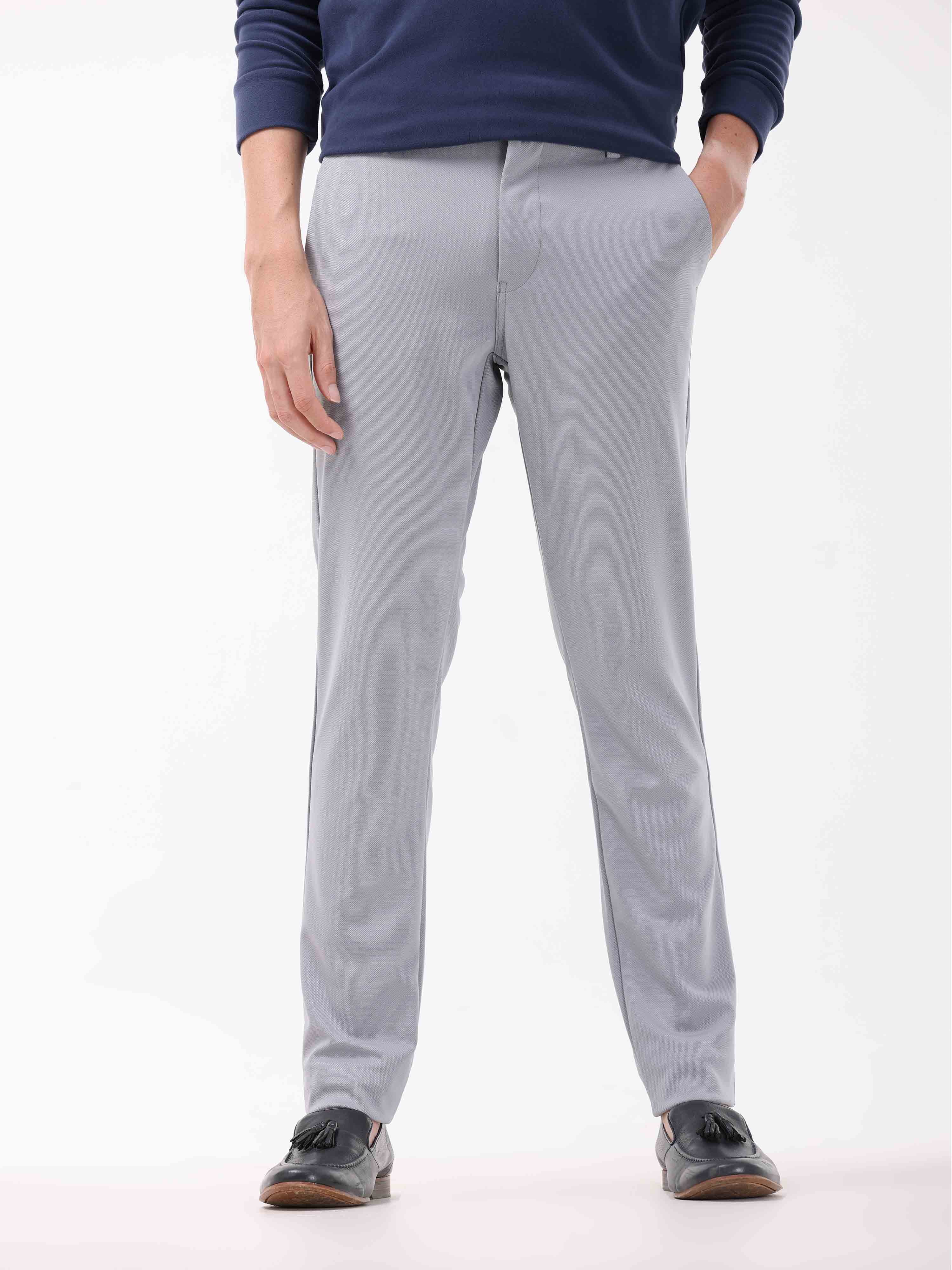 Buy The Souled Store Original Power Stretch Pants Light Grey Men Pants  Online