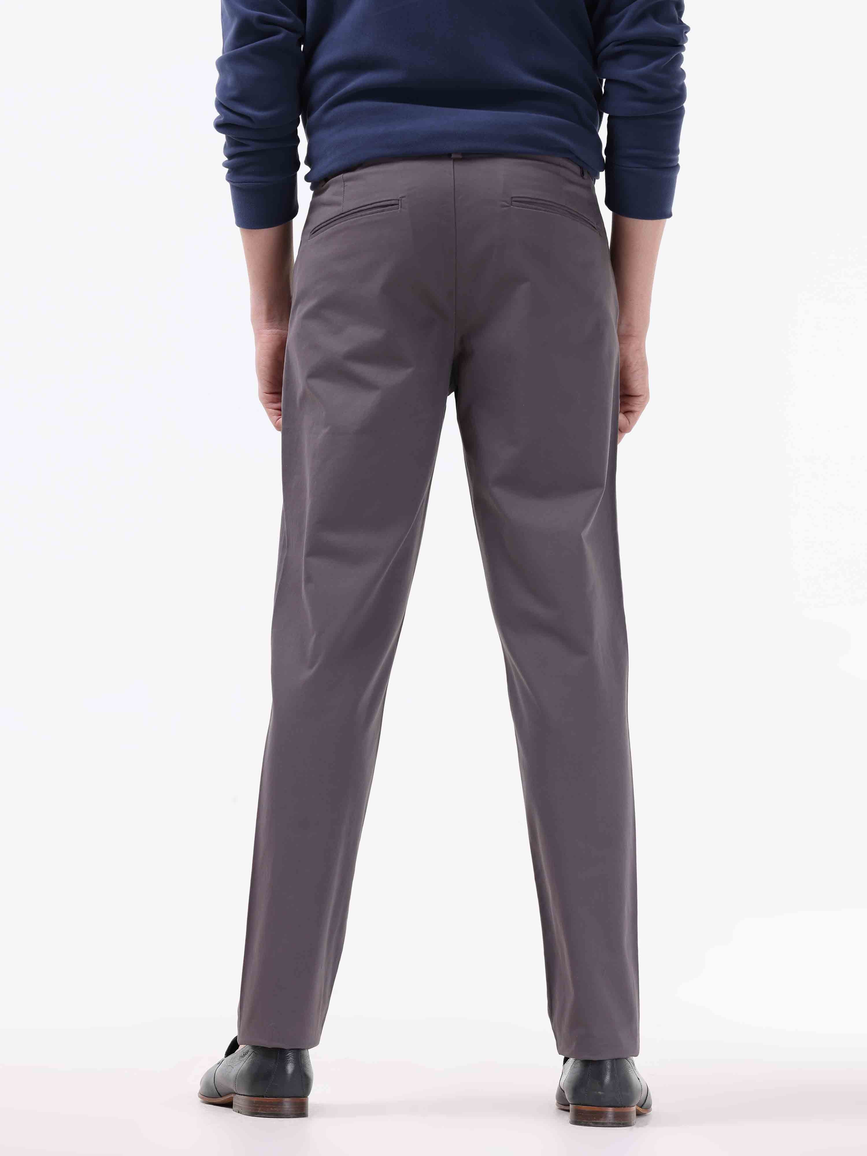 Semi Liquid Statement Dark Grey Chino