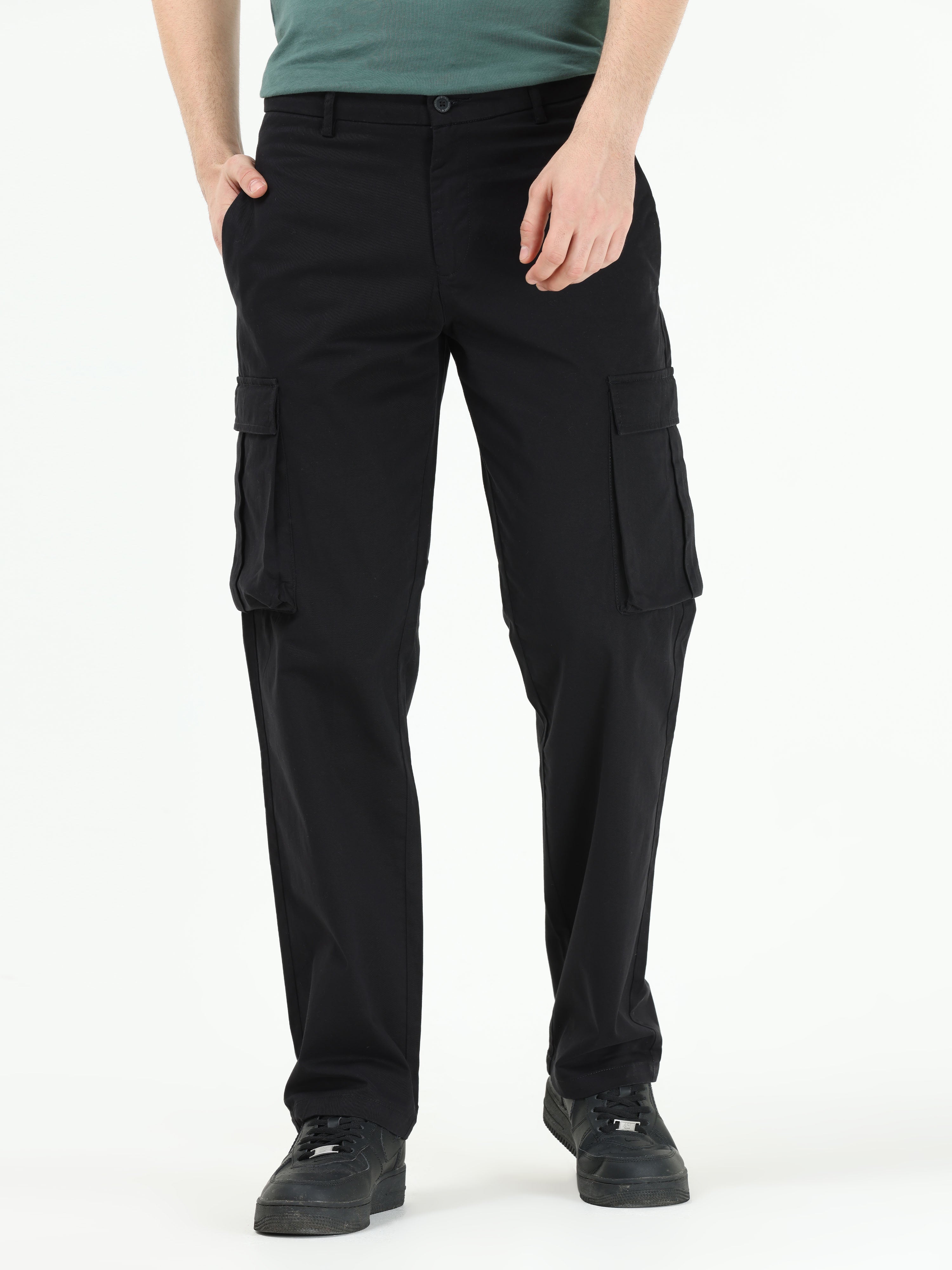 PacSun Eco Baggy Washed Black Cargo Jeans | PacSun