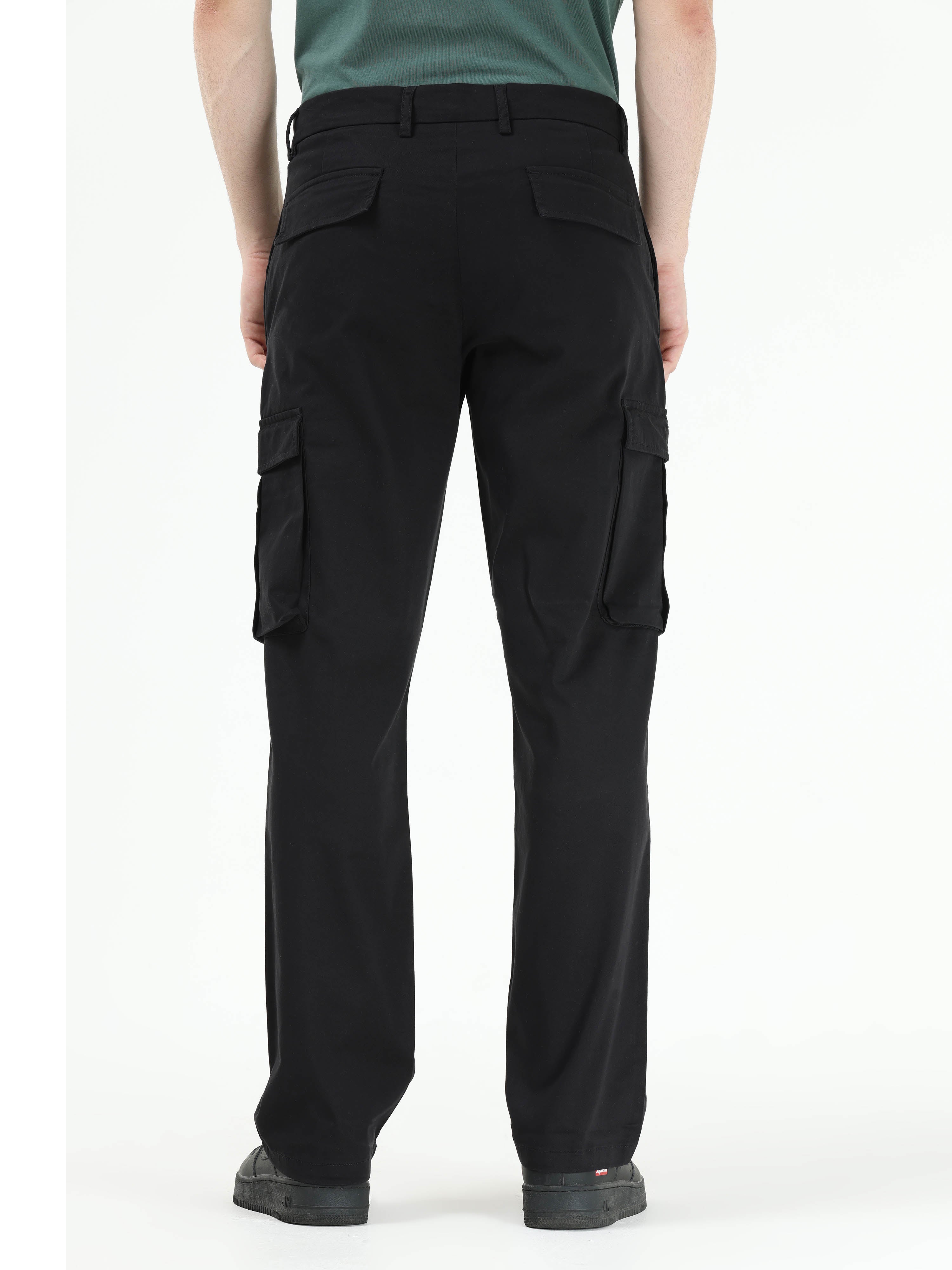 Men's Loose Fit Multiple Pocket White Denim Cargo Pant – Peplos Jeans