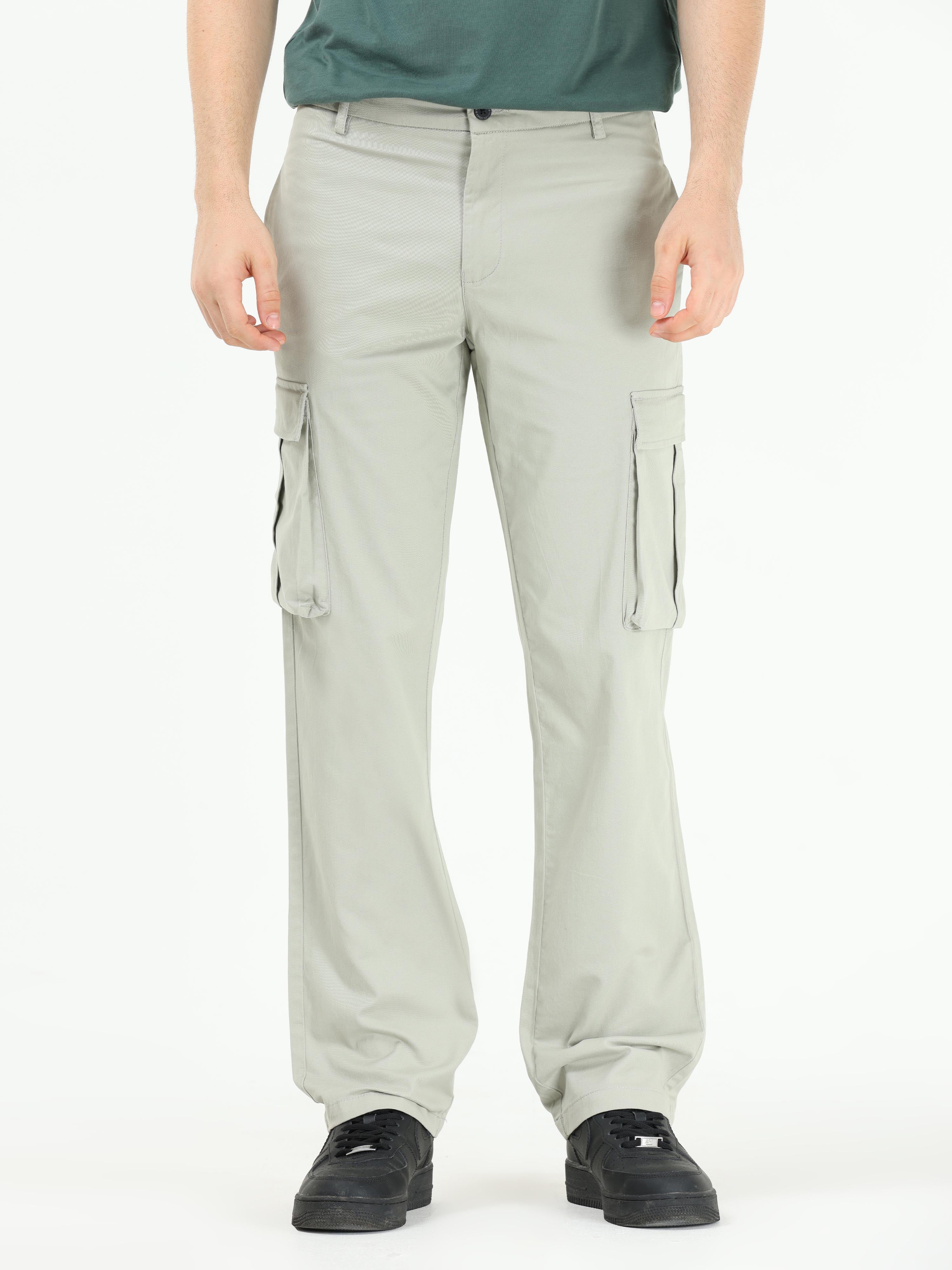 Finest Twill Pistachio Baggy Fit Cargo