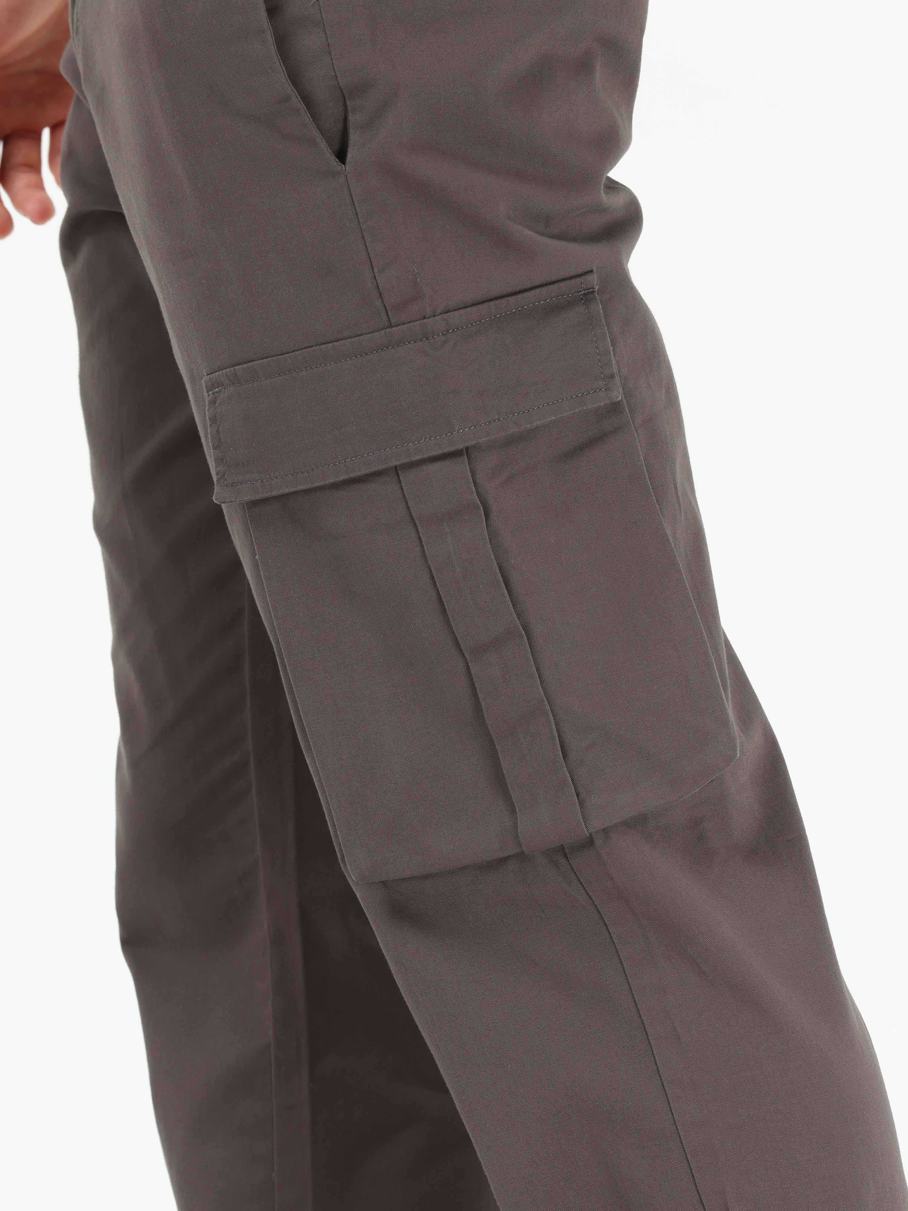 Finest Twill Dark Grey Baggy Fit Cargo