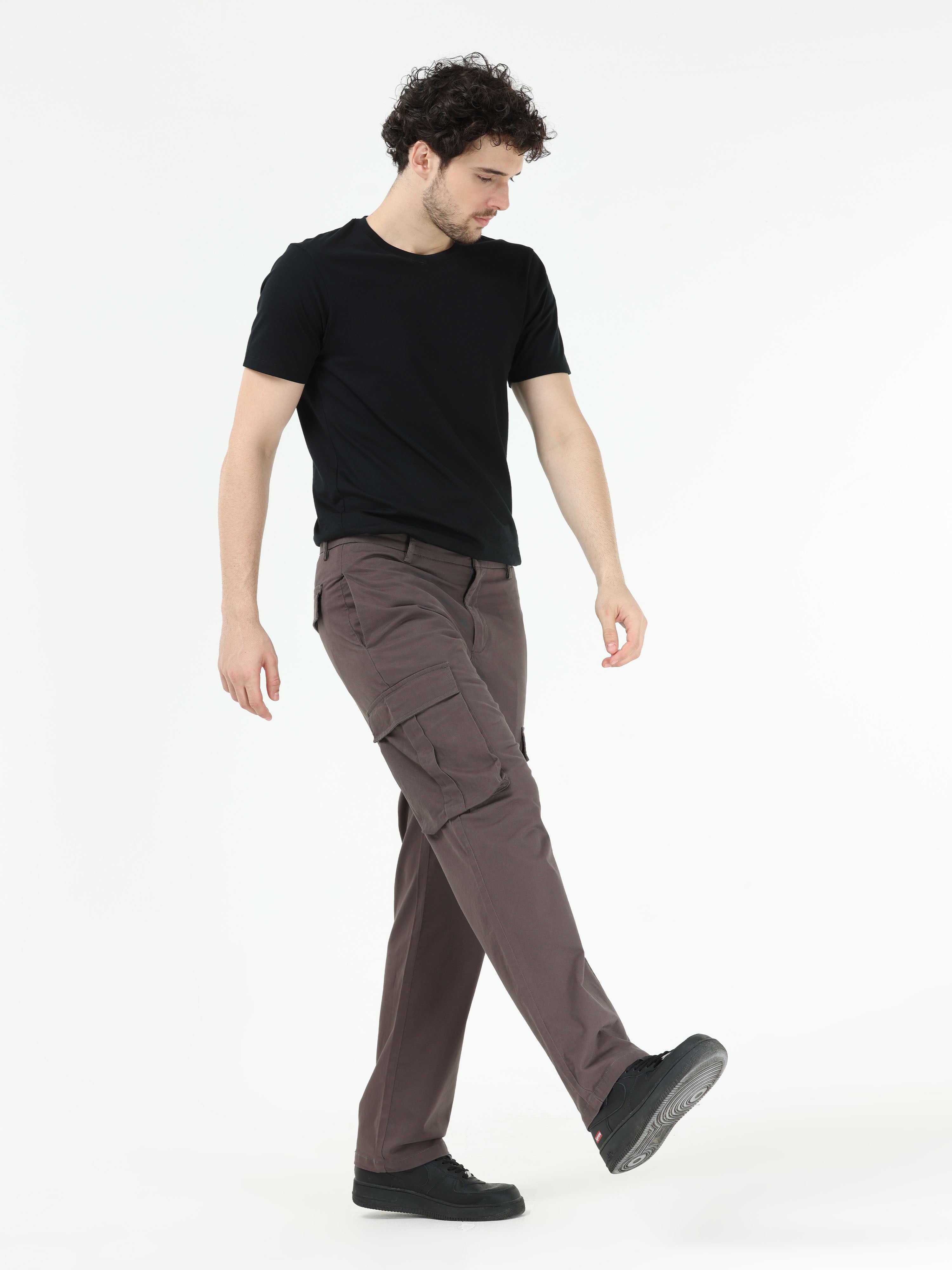 Finest Twill Dark Grey Baggy Fit Cargo