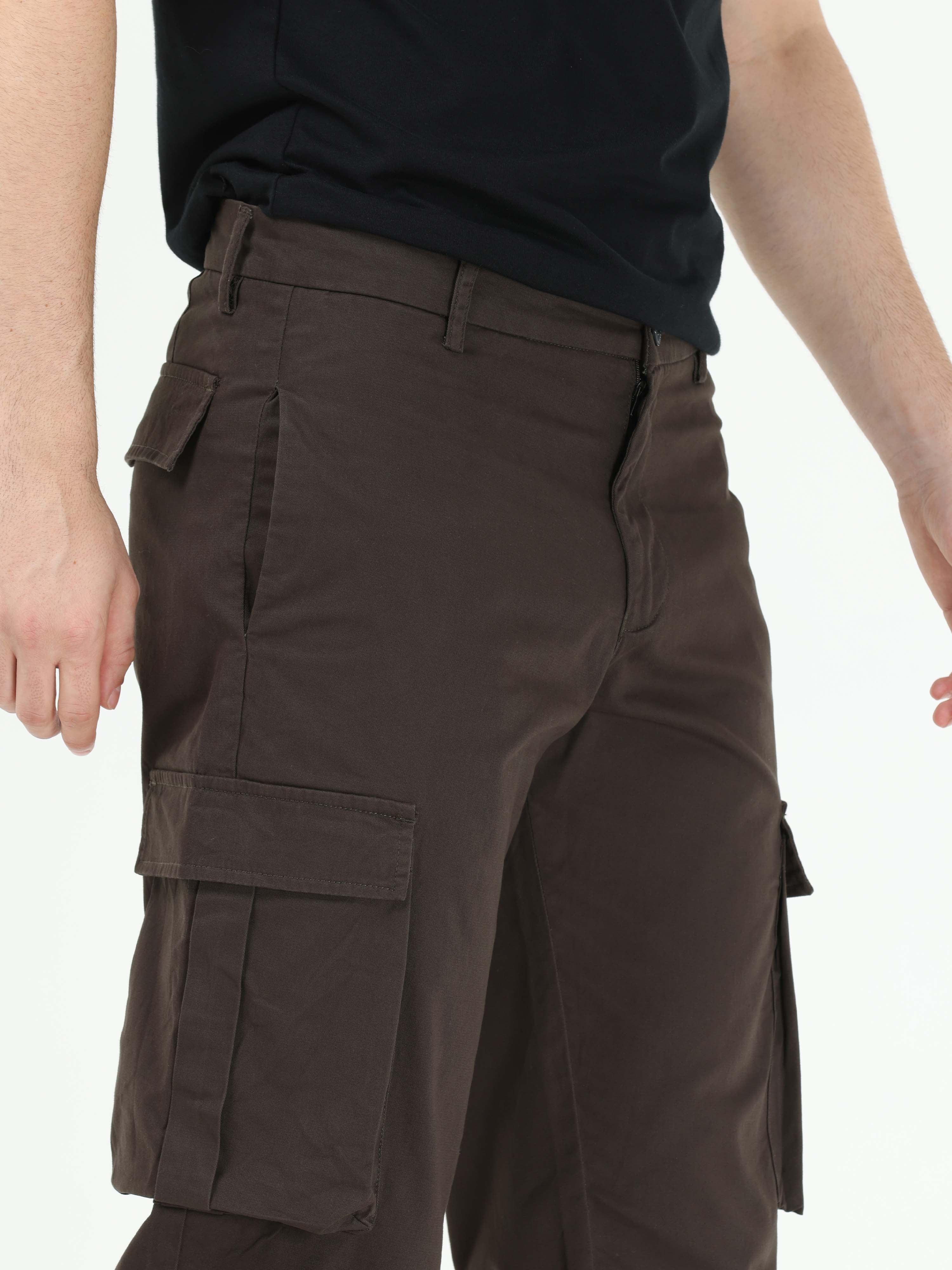 Finest Twill Dark Olive Baggy Fit Cargo