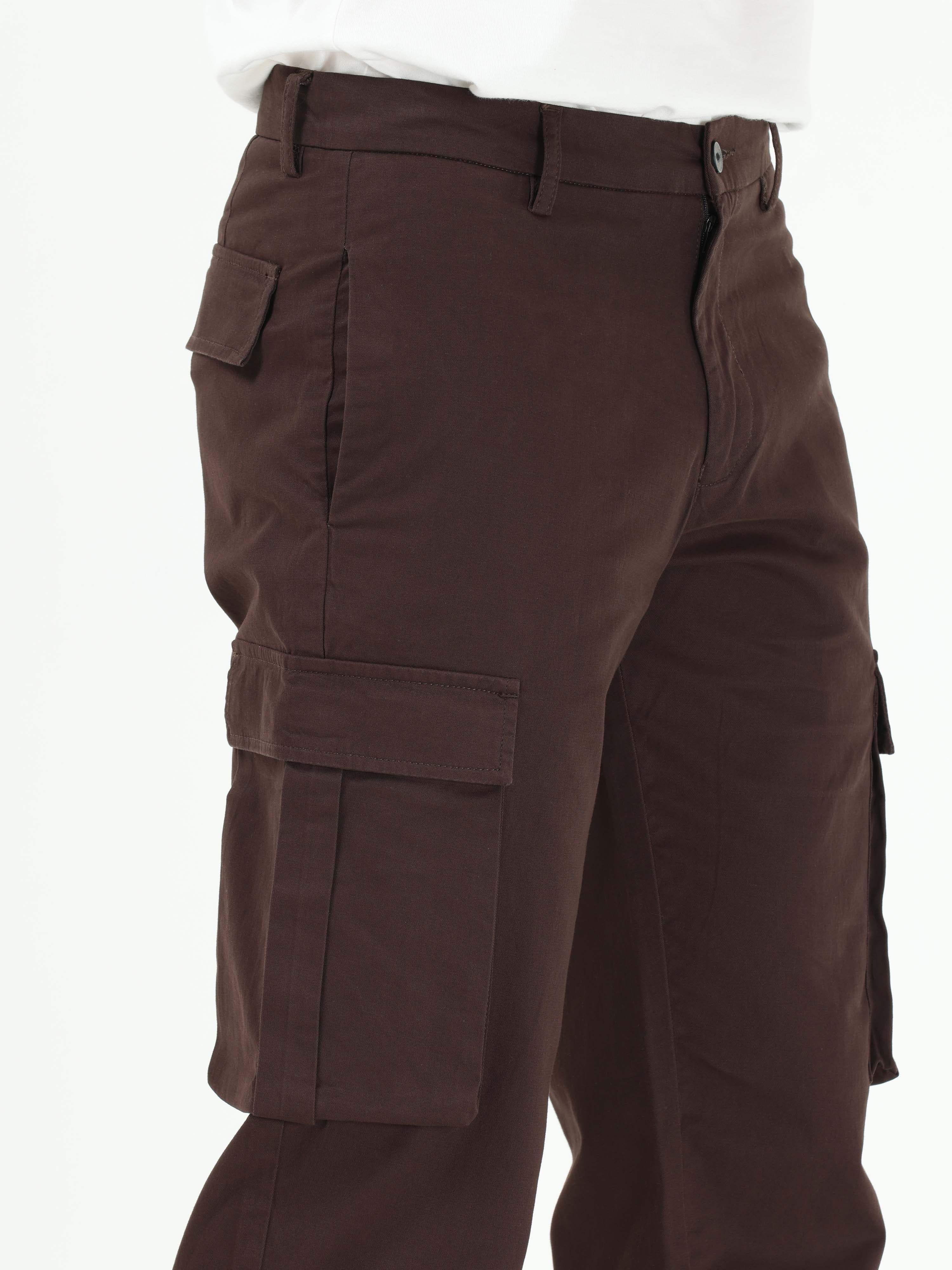 Finest Twill Brown Baggy Fit Cargo