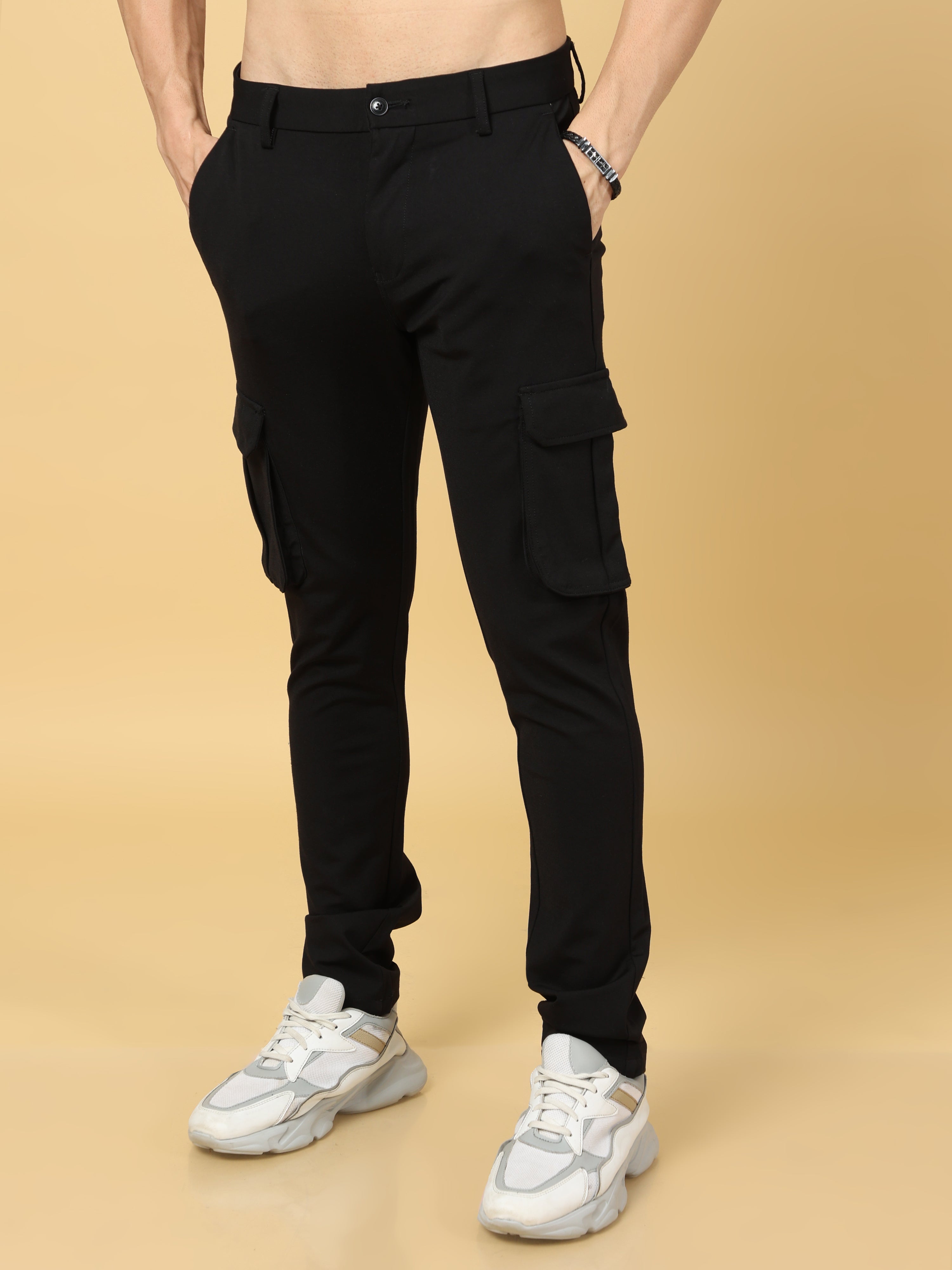 Super Stretch Black Cargo