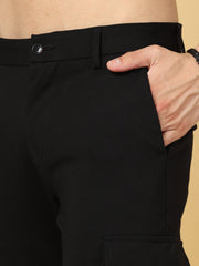 Super Stretch Black Cargo
