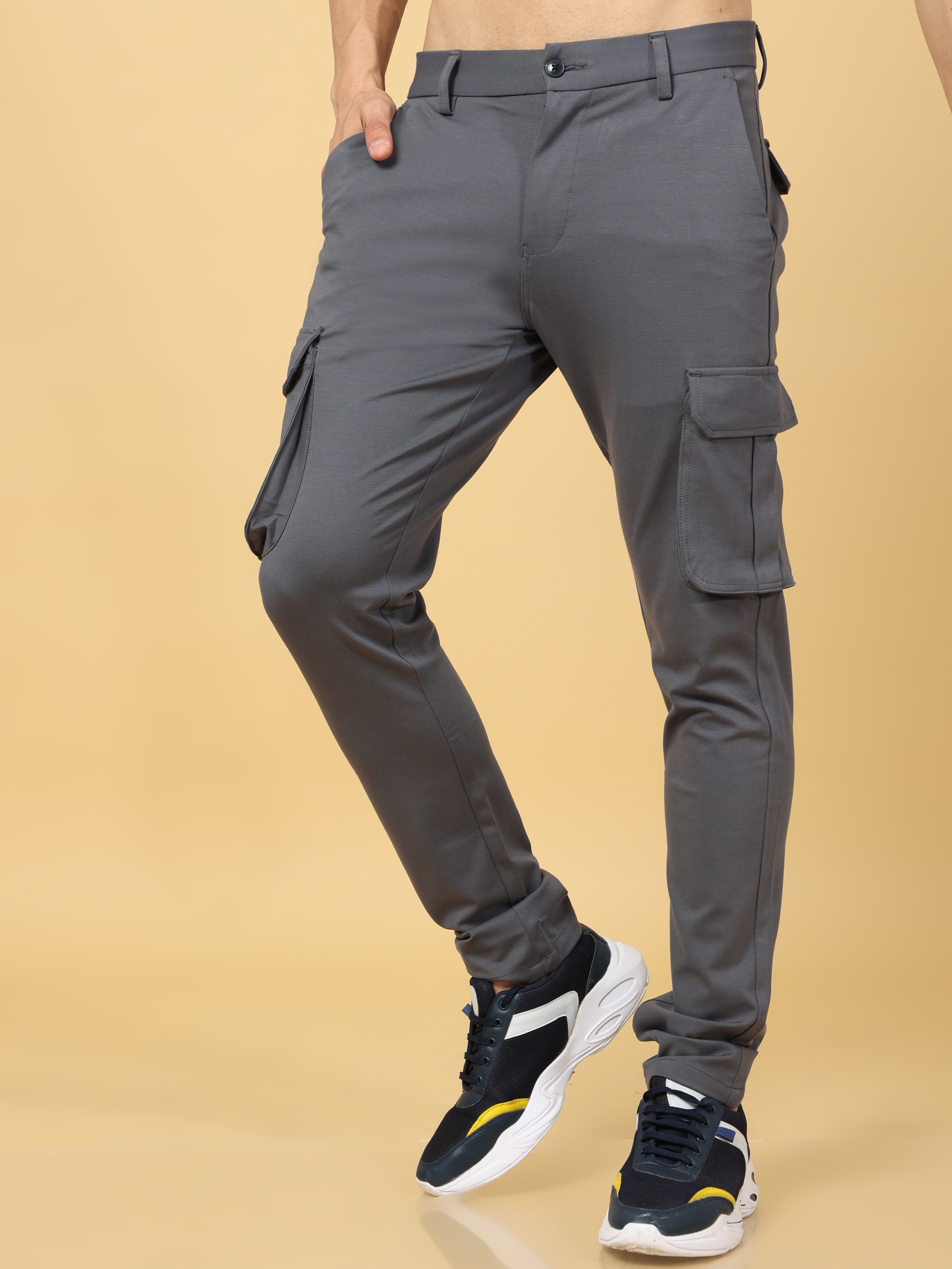 Super Stretch Dark Grey Cargo