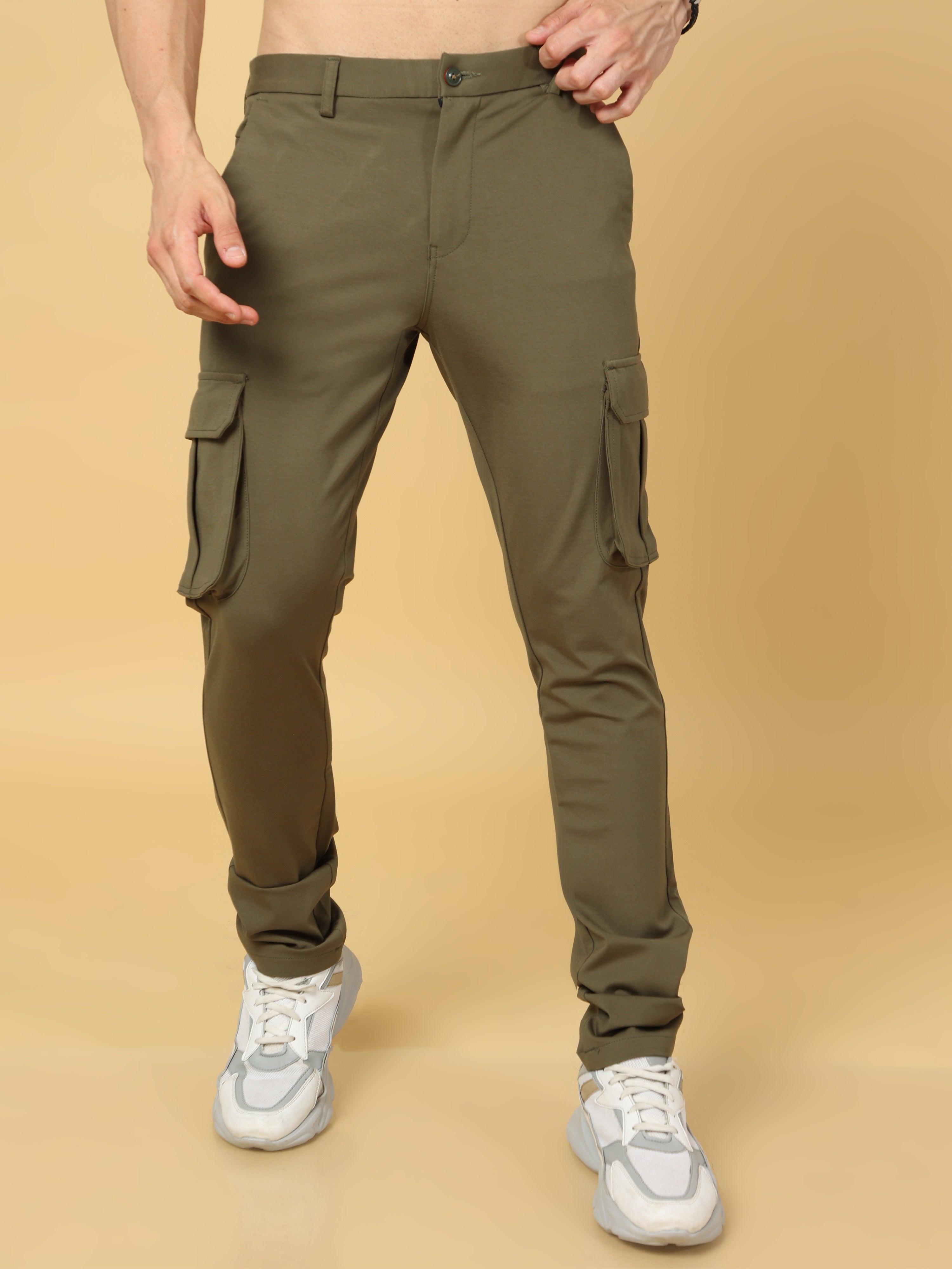 Super Stretch Olive Cargo