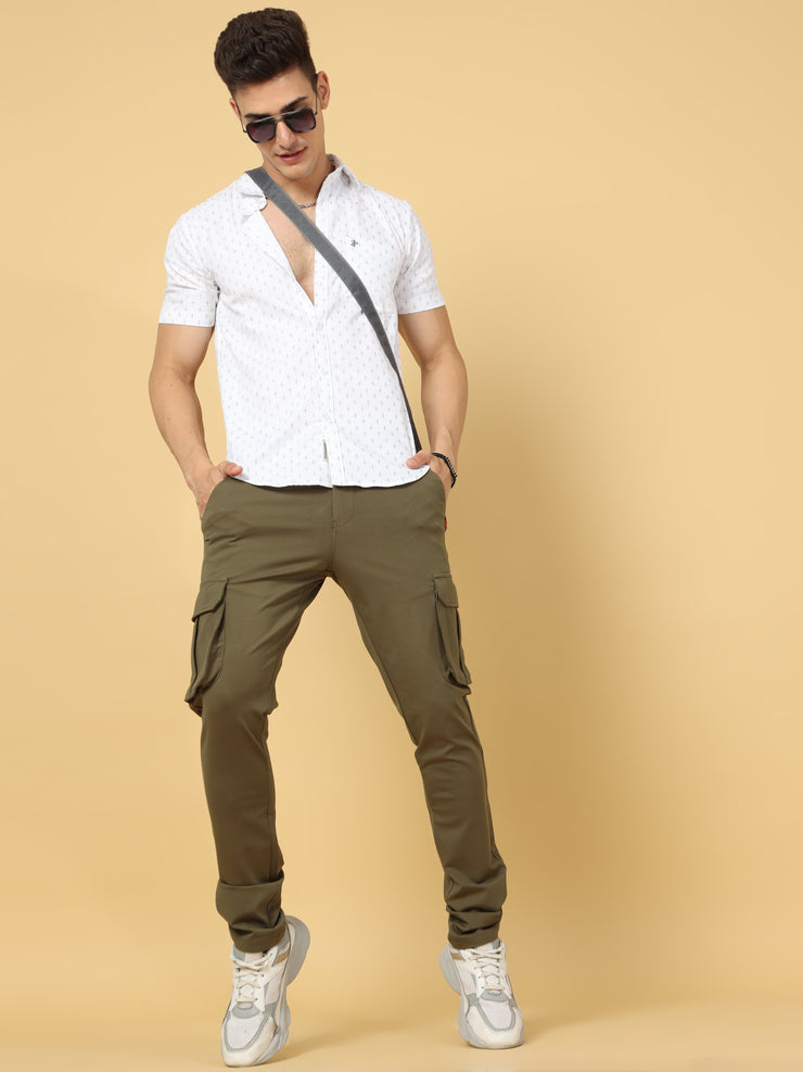Super Stretch Olive Cargo