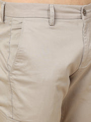 Basic Light Grey Slim Fit Cargo