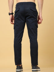 Basic Navy Slim Fit Cargo