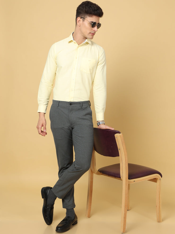 Essential Ash Grey Sleek Formal Trouser