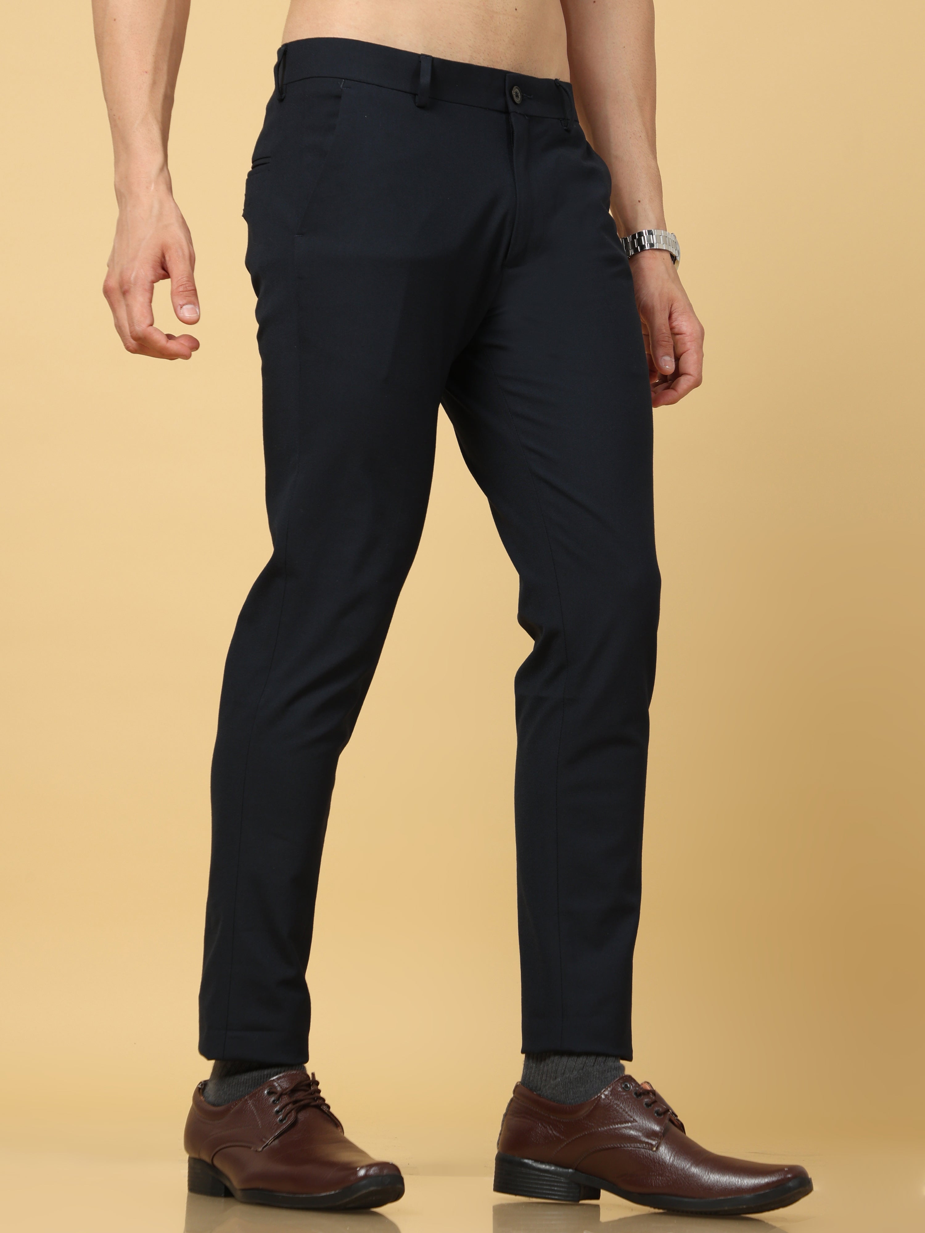 Essential Navy Sleek Formal Trouser